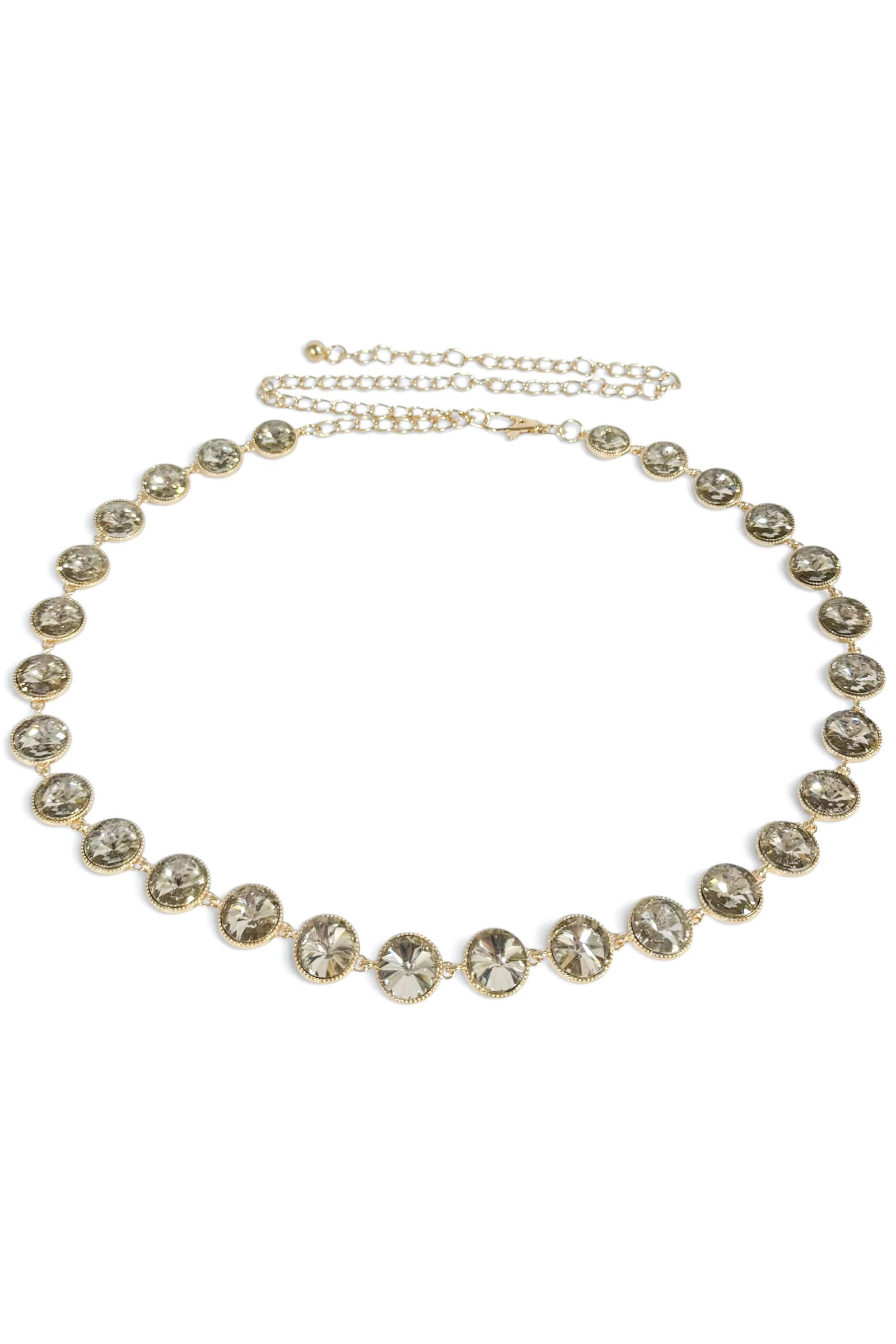 Keeping It Calm Gold and Topaz Chain Belt
