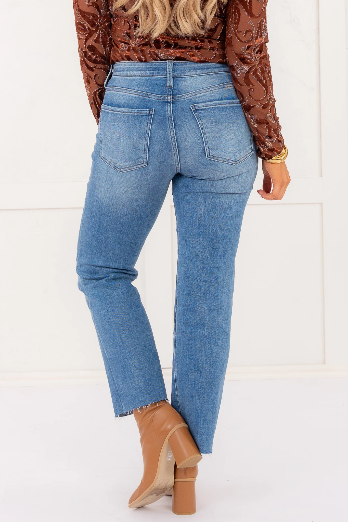 DOORBUSTER - Kelsey High Rise Ankle Flare Jean - Comprehensive - Image 4