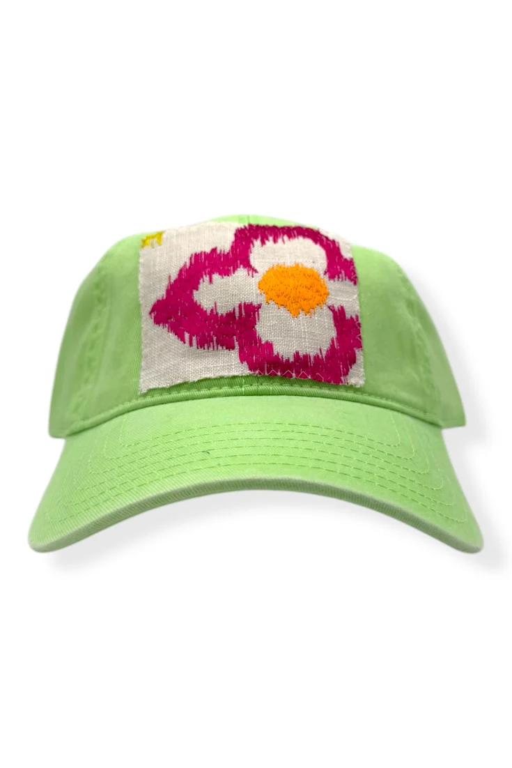 Kilim Baseball Hat - Lime 75