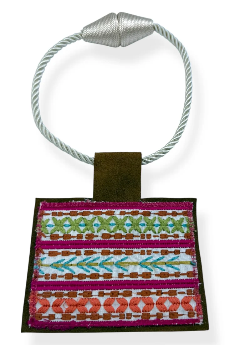 Kilim Rope Choker Necklace - 37