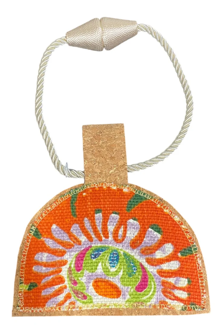 Kilim Rope Cork Choker Necklace -11