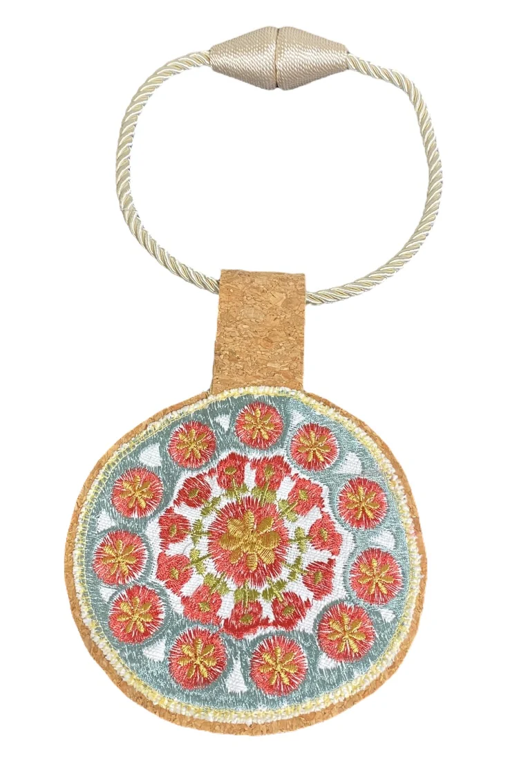 Kilim Rope Cork Choker Necklace -12