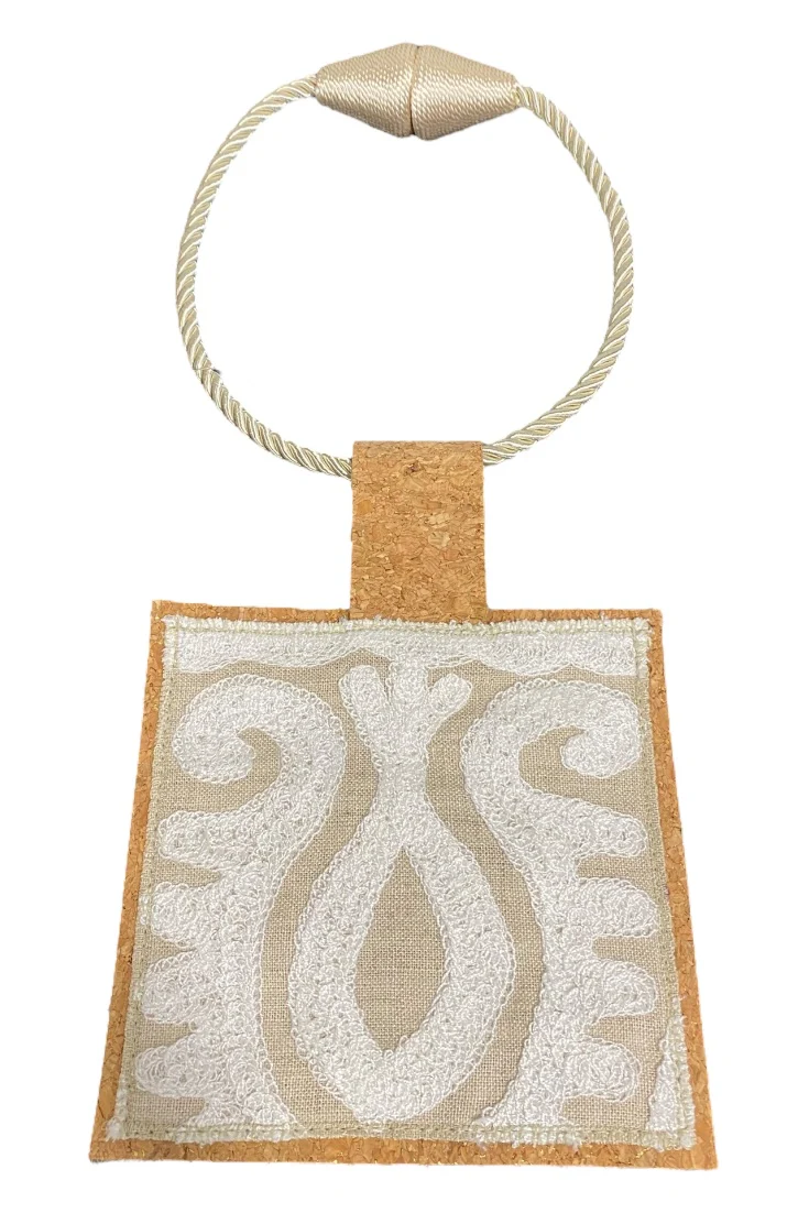 Kilim Rope Cork Choker Necklace -16
