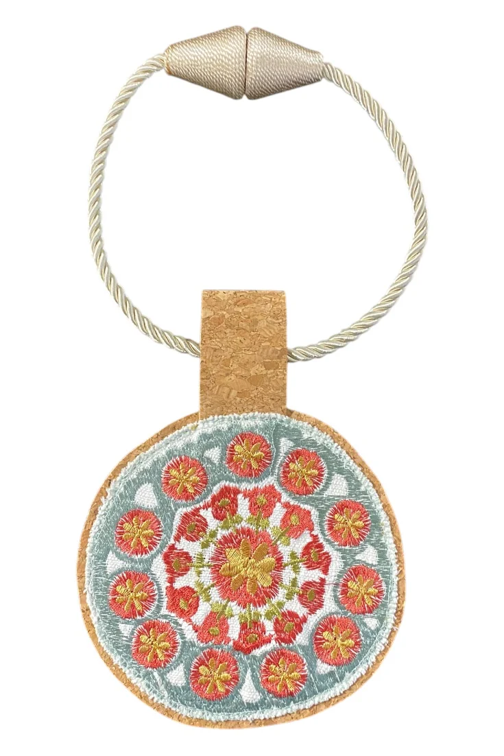 Kilim Rope Cork Choker Necklace -25