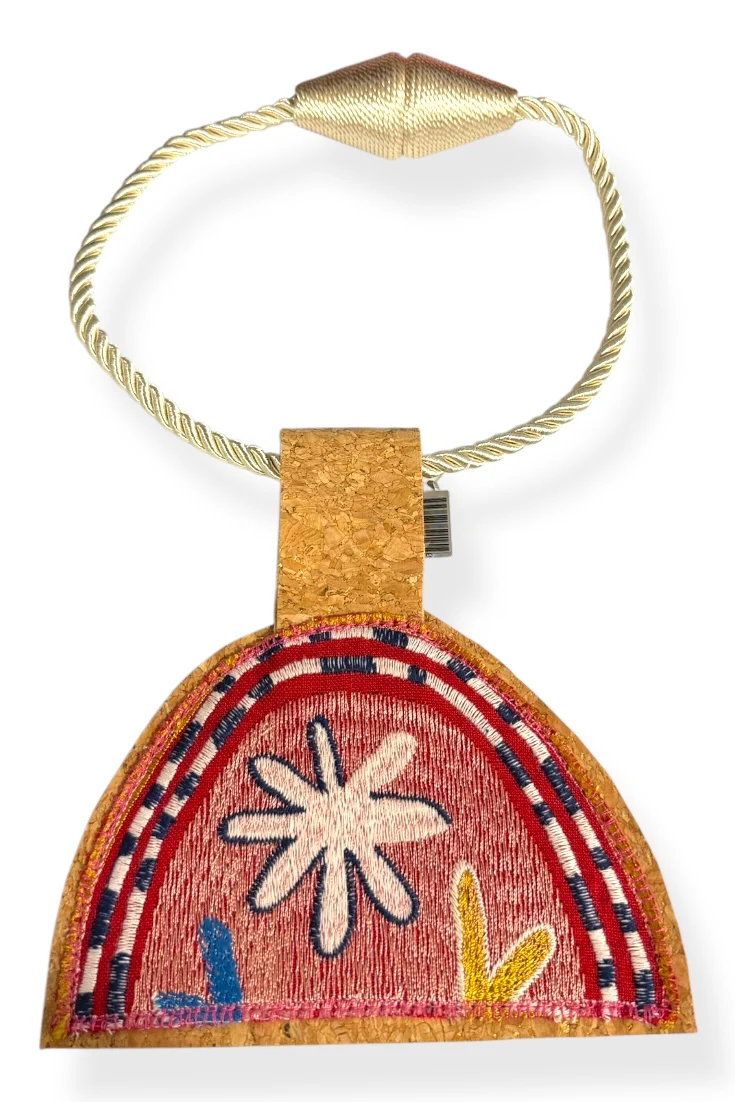 Kilim Rope Cork Choker Necklace -36
