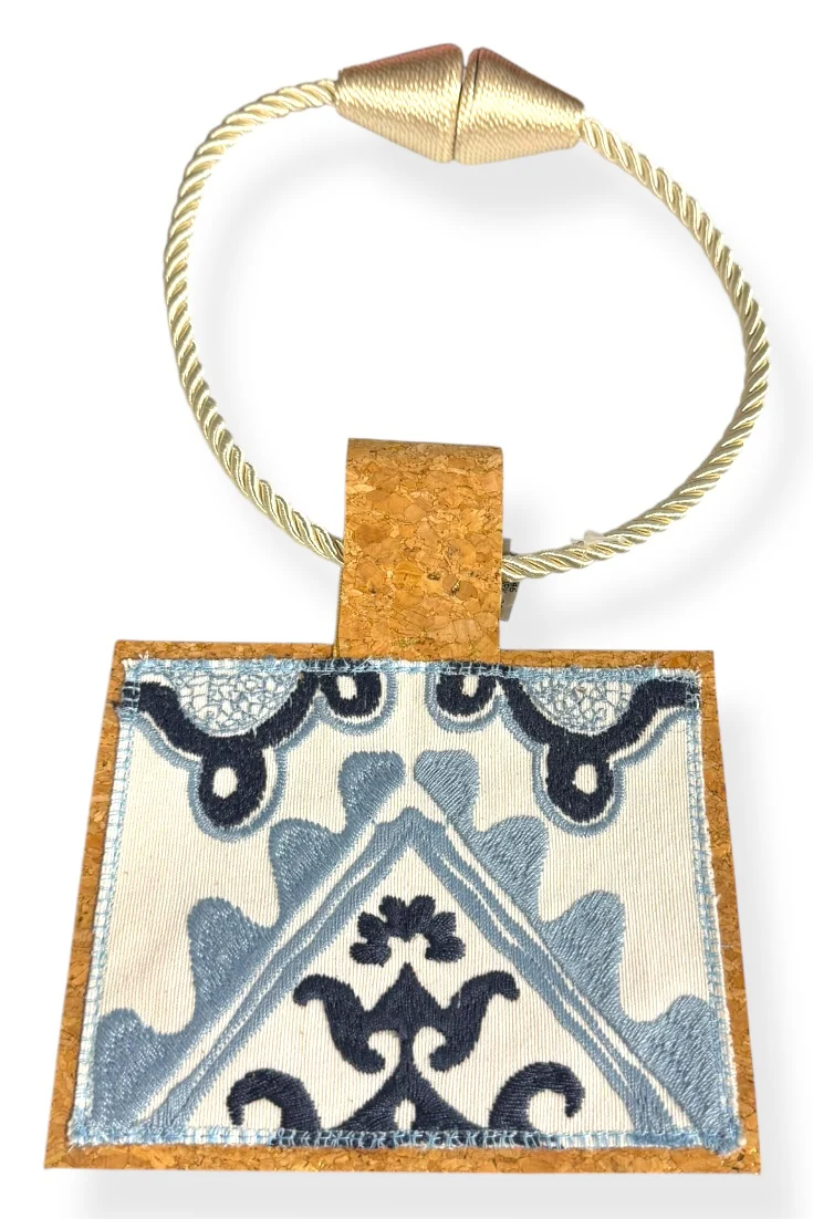 Kilim Rope Cork Choker Necklace -46