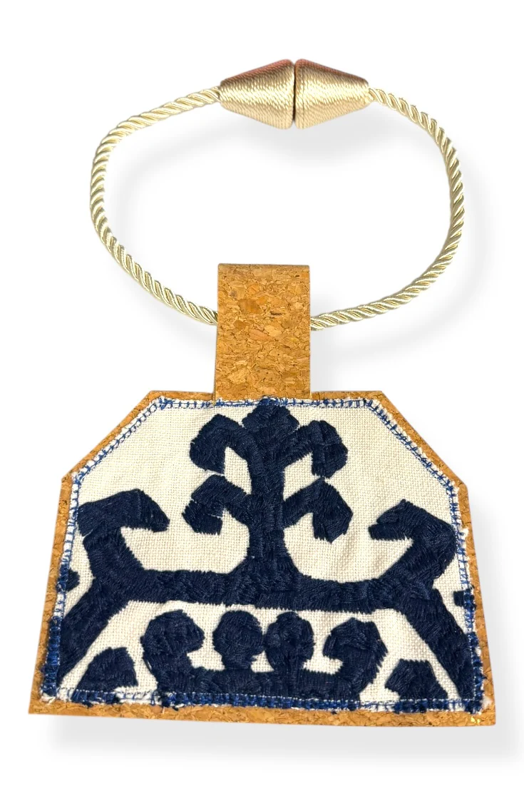 Kilim Rope Cork Choker Necklace -47