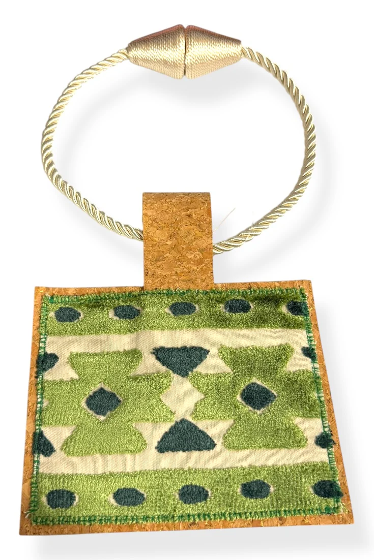 Kilim Rope Cork Choker Necklace -48