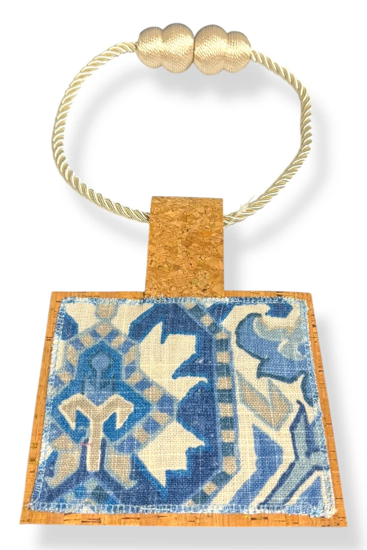 Kilim Rope Cork Choker Necklace -56