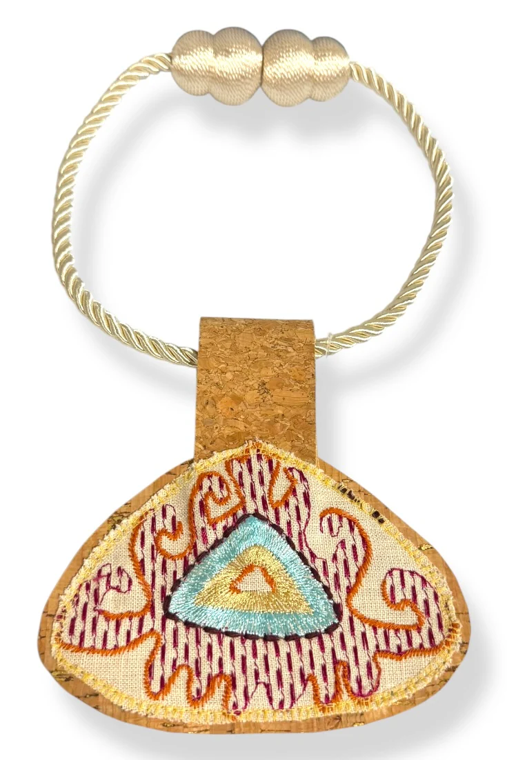 Kilim Rope Cork Choker Necklace -67