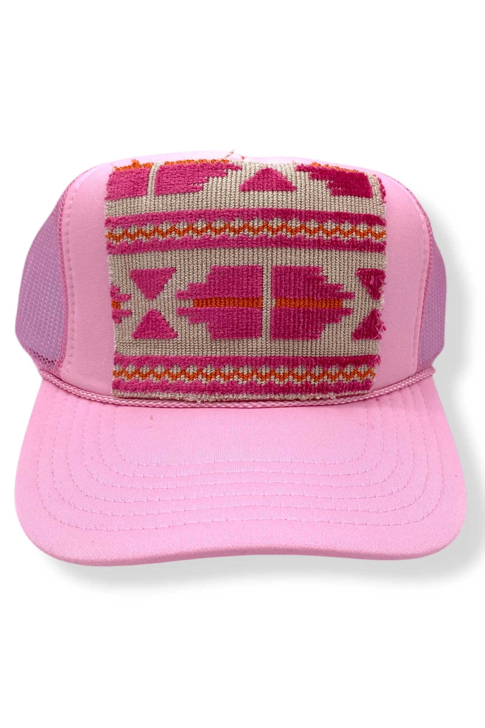 Kilim Trucker Hat - Baby Pink 101