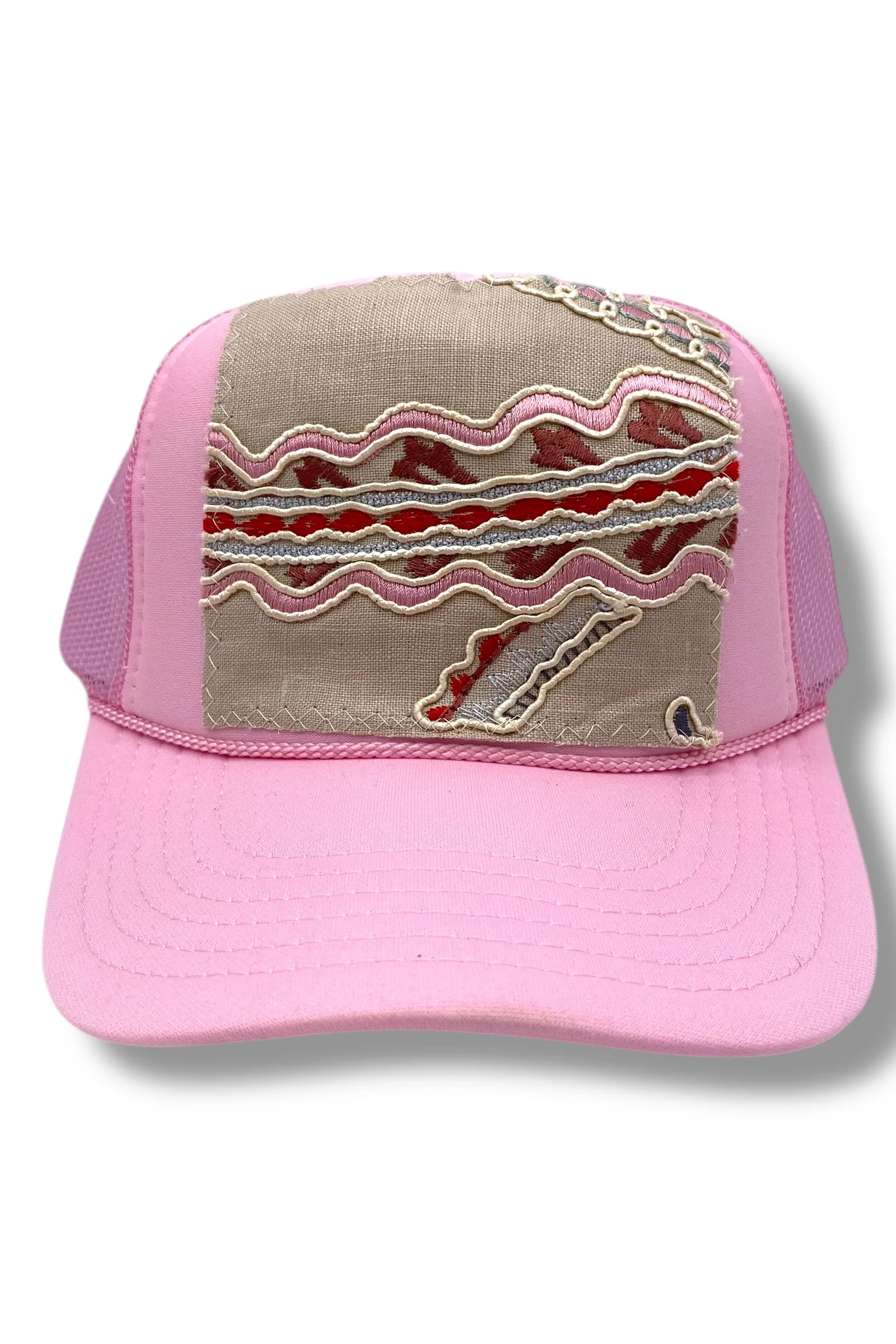 Kilim Trucker Hat - Baby Pink 27