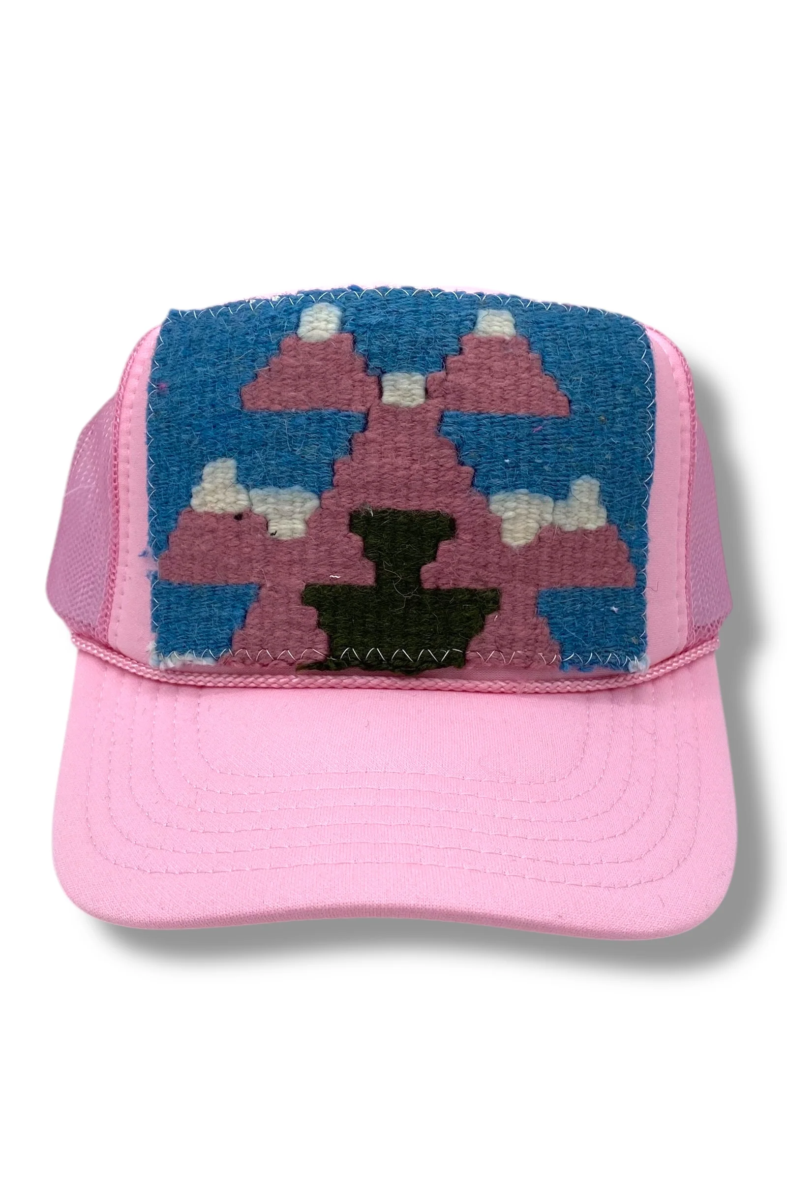 Kilim Trucker Hat - Baby Pink 33