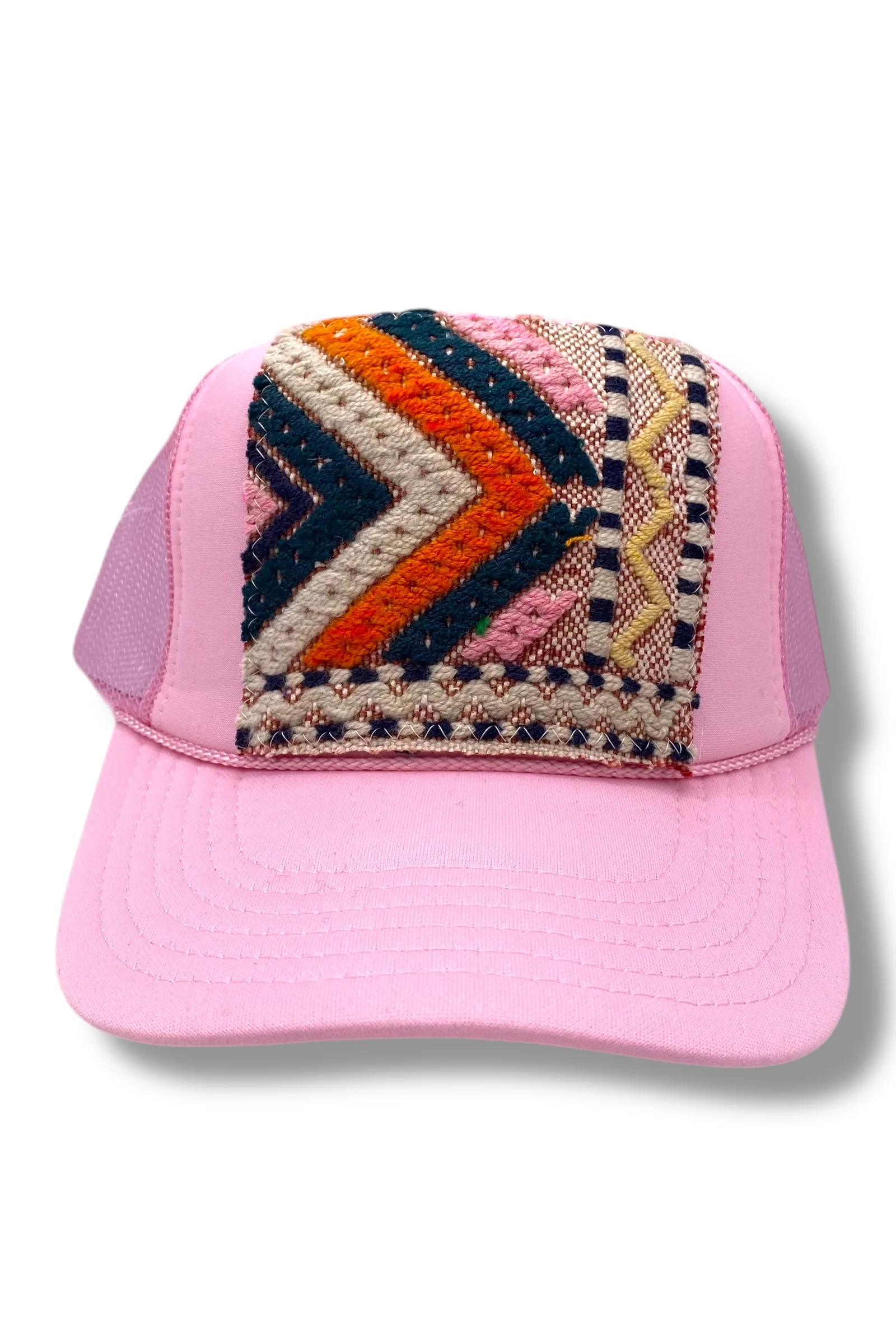 Kilim Trucker Hat - Baby Pink 49