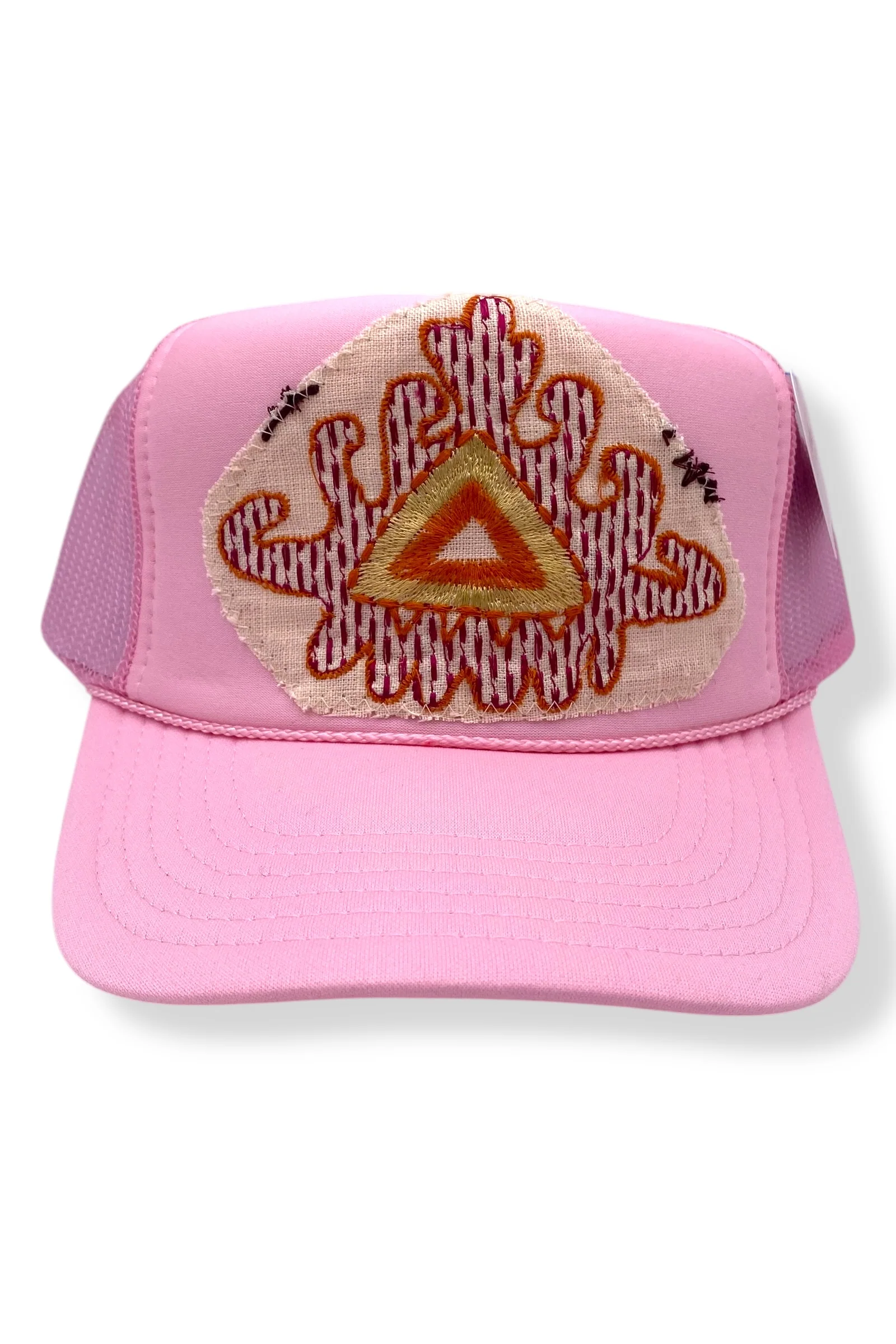 Kilim Trucker Hat - Baby Pink 81