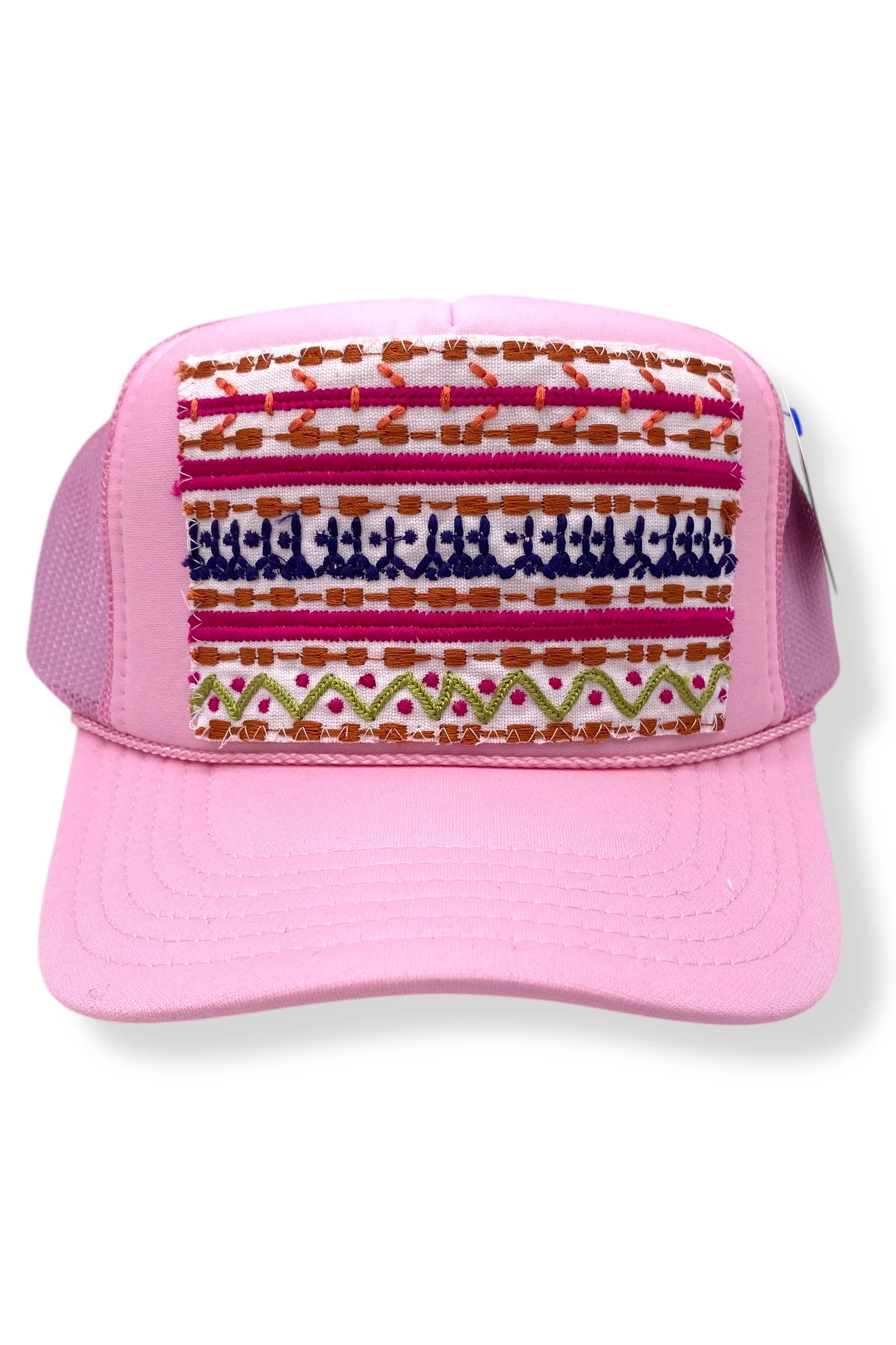 Kilim Trucker Hat - Baby Pink 83