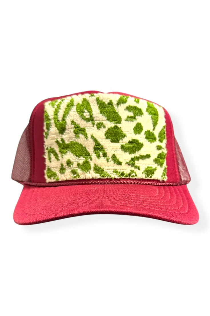 Kilim Trucker Hat - Burgundy 16