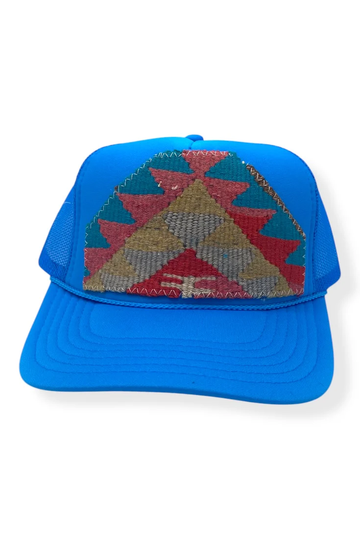 Kilim Trucker Hat - Electric Blue 16
