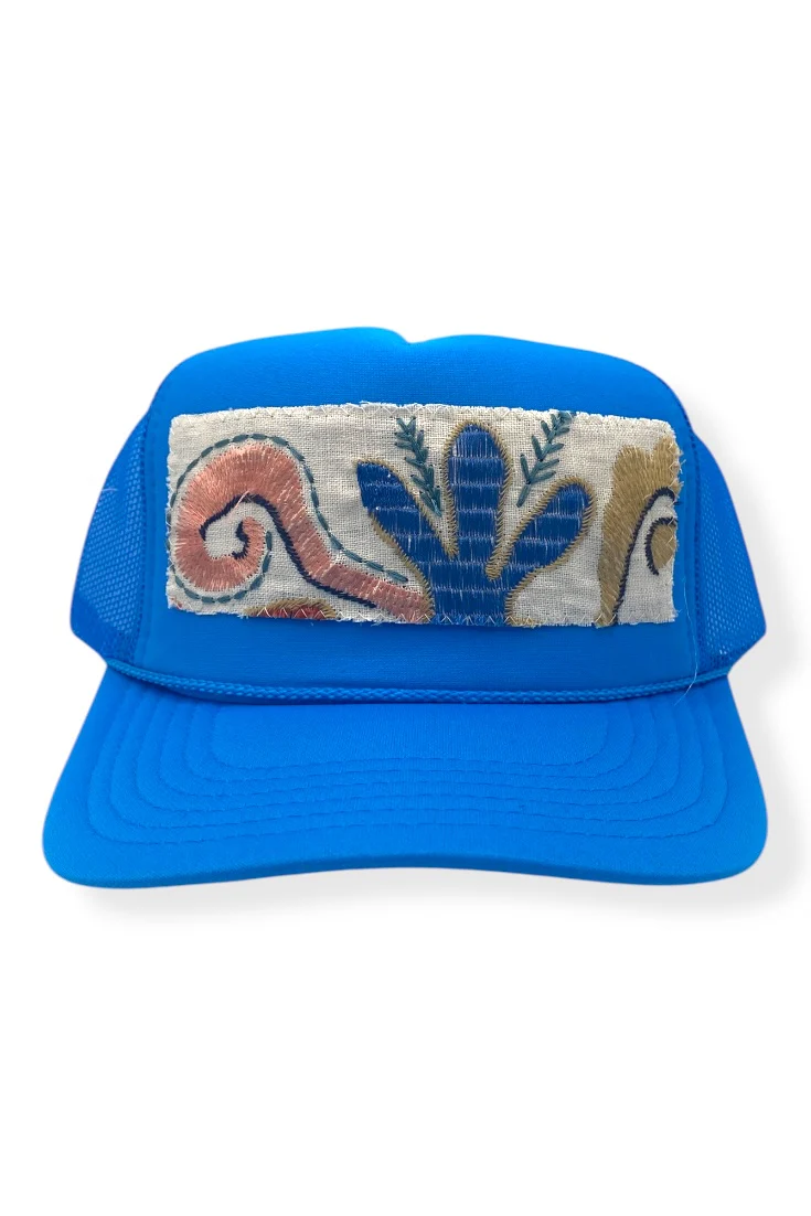 Kilim Trucker Hat - Electric Blue 19
