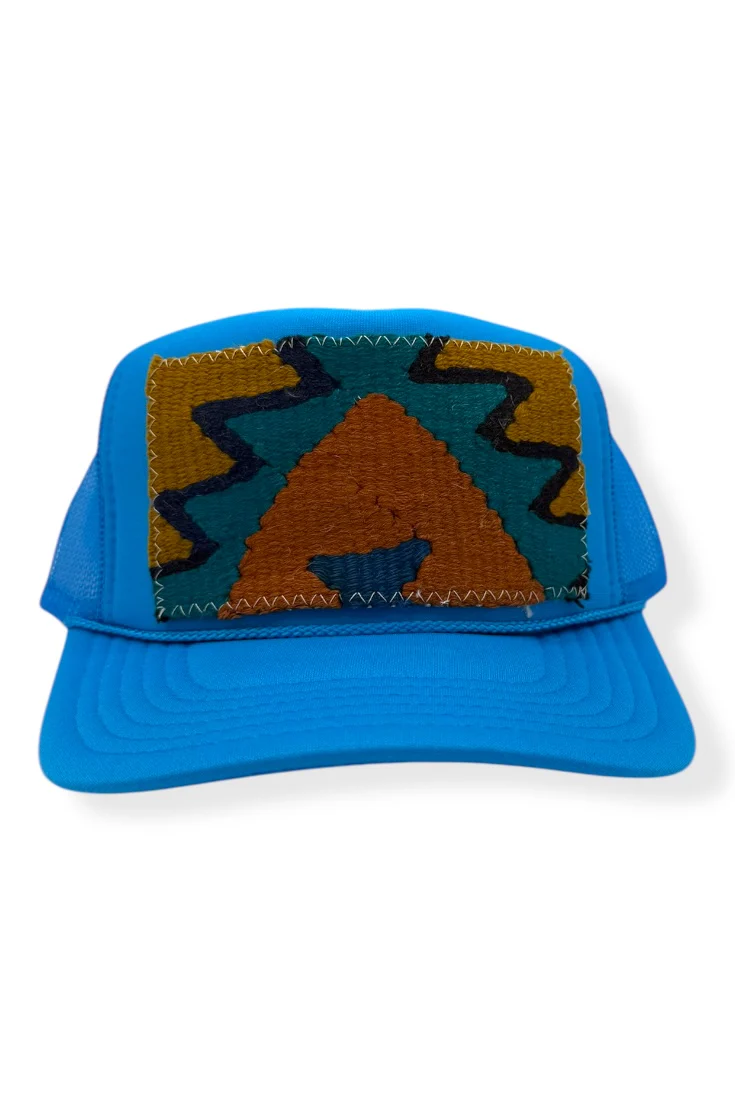 Kilim Trucker Hat - Electric Blue 57