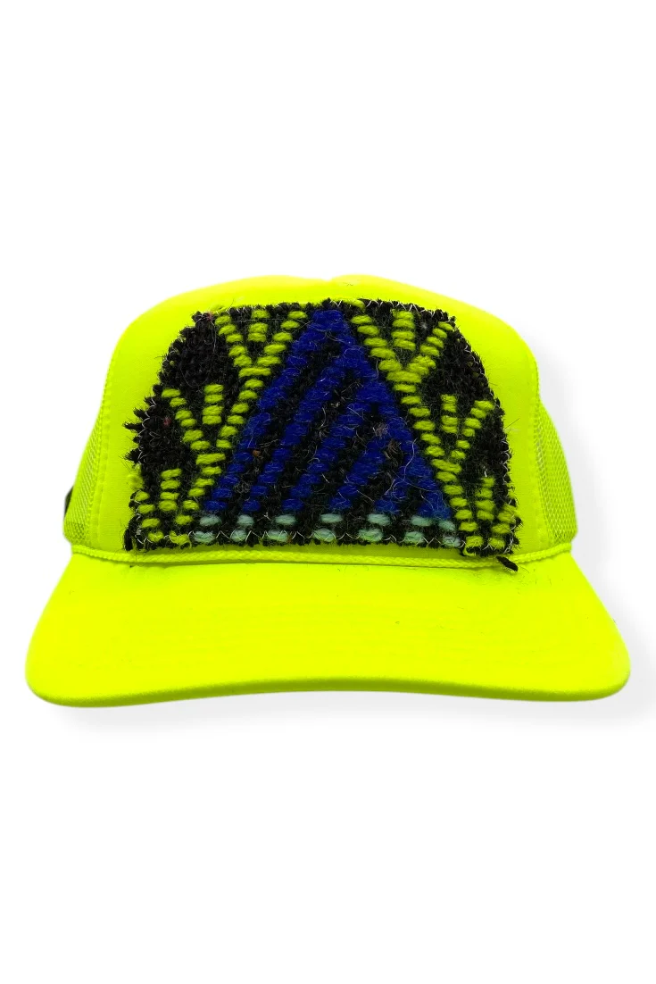 Kilim Trucker Hat - Neon Yellow 15