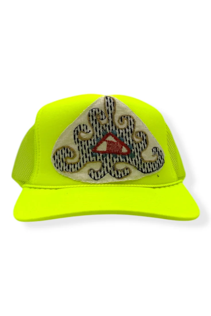 Kilim Trucker Hat - Neon Yellow 28 *Final Sale*