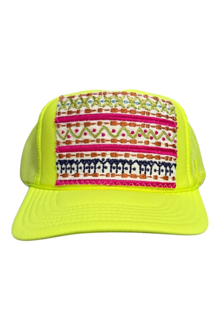 Kilim Trucker Hat - Neon Yellow 73 *Final Sale*