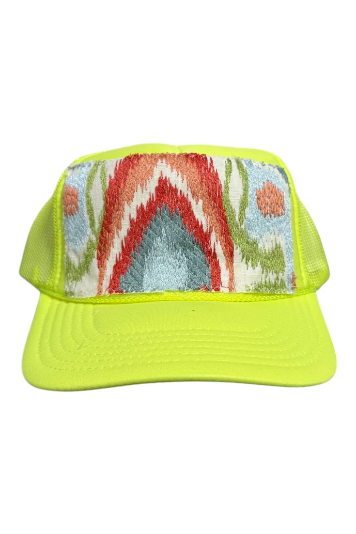 Kilim Trucker Hat - Neon Yellow 77 *Final Sale*