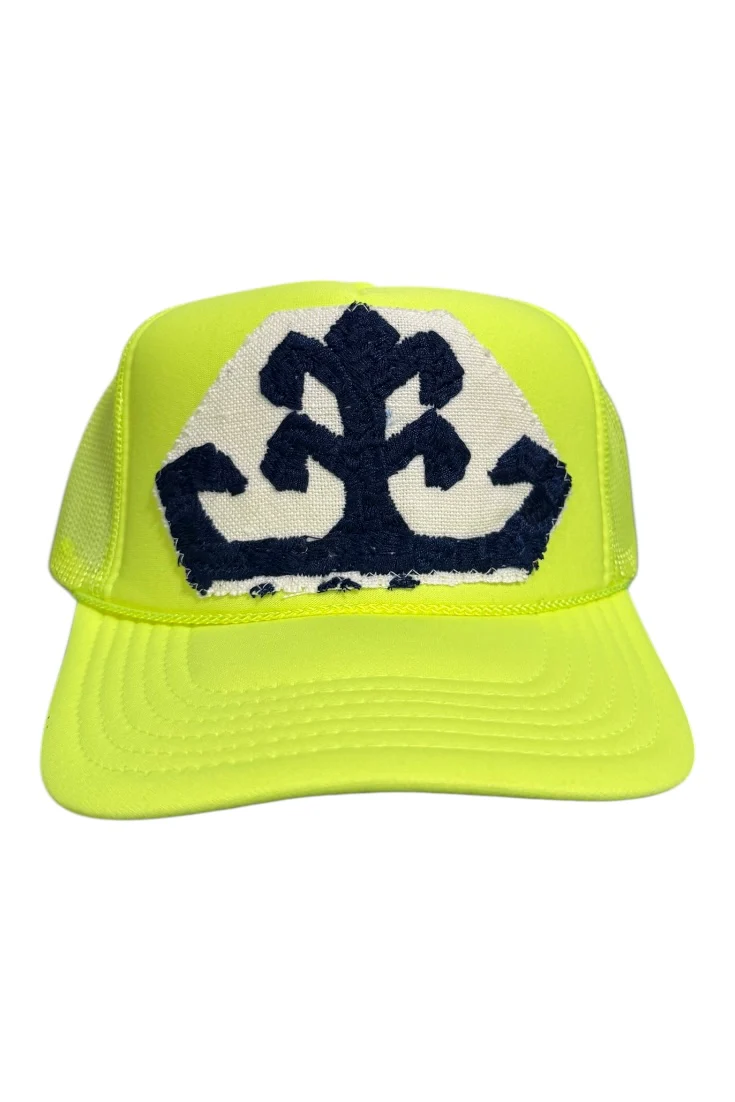Kilim Trucker Hat - Neon Yellow 81