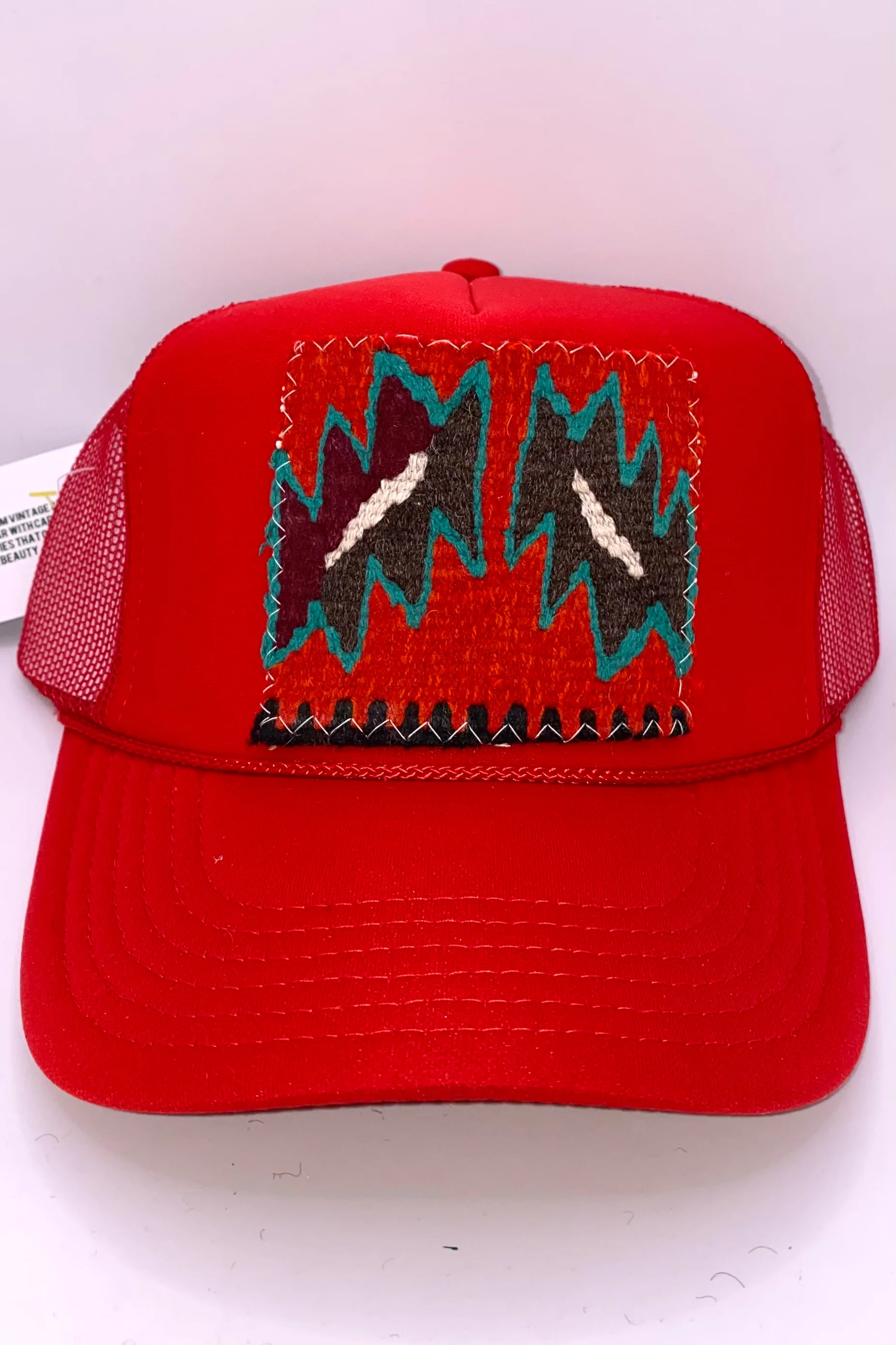 Kilim Trucker Hat - Red 146