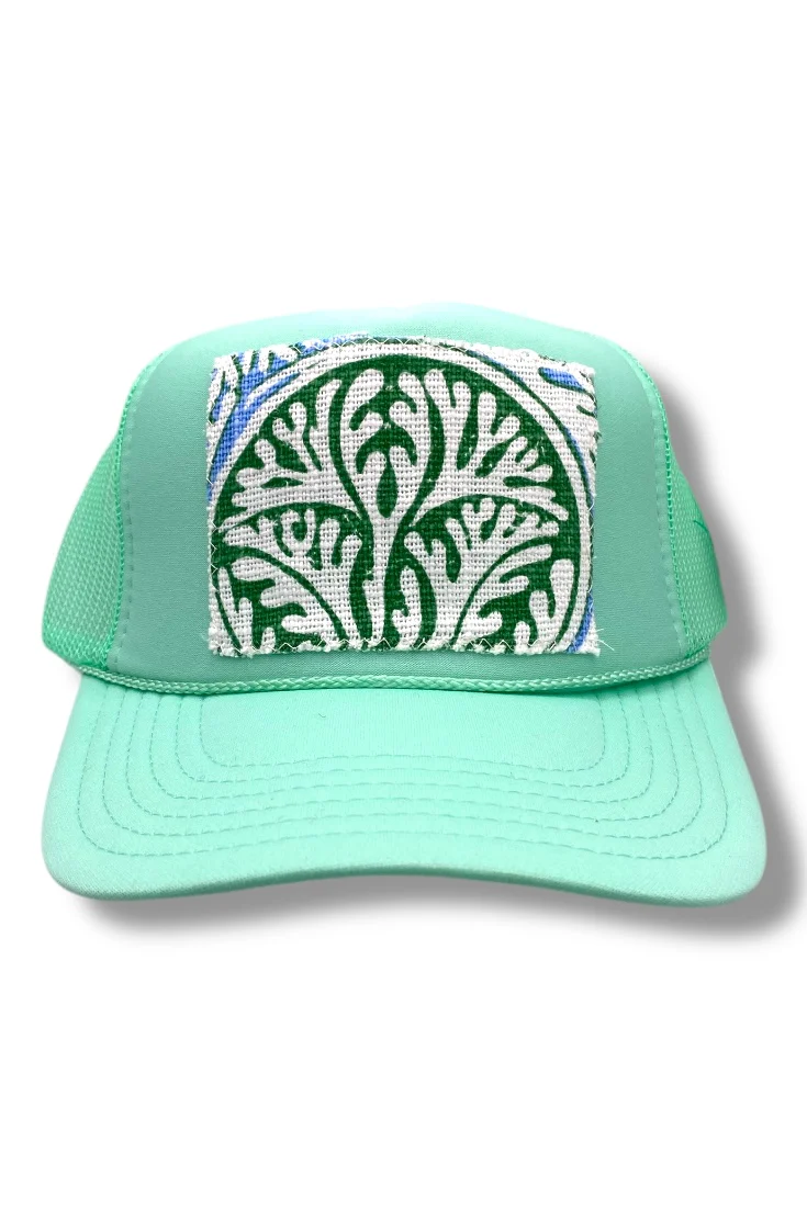 Kilim Trucker Hat - Seafoam 114