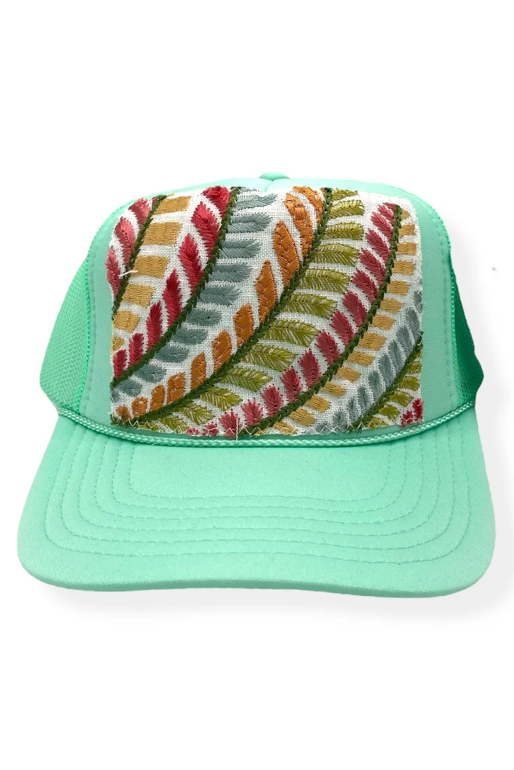 Kilim Trucker Hat - Seafoam 120