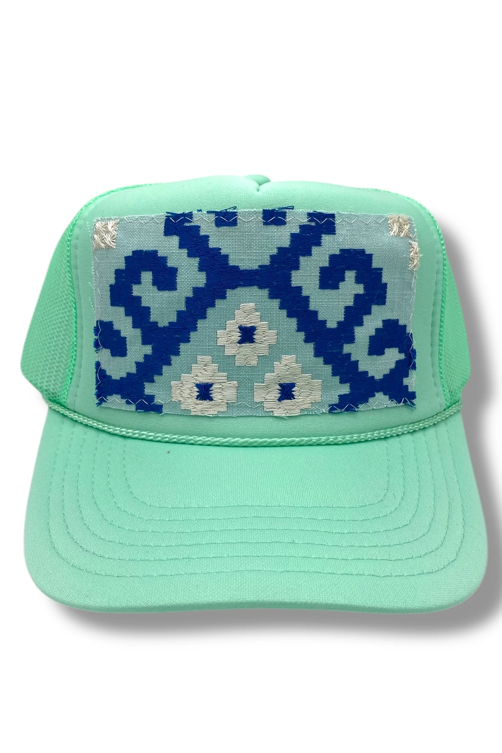 Kilim Trucker Hat - Seafoam 24