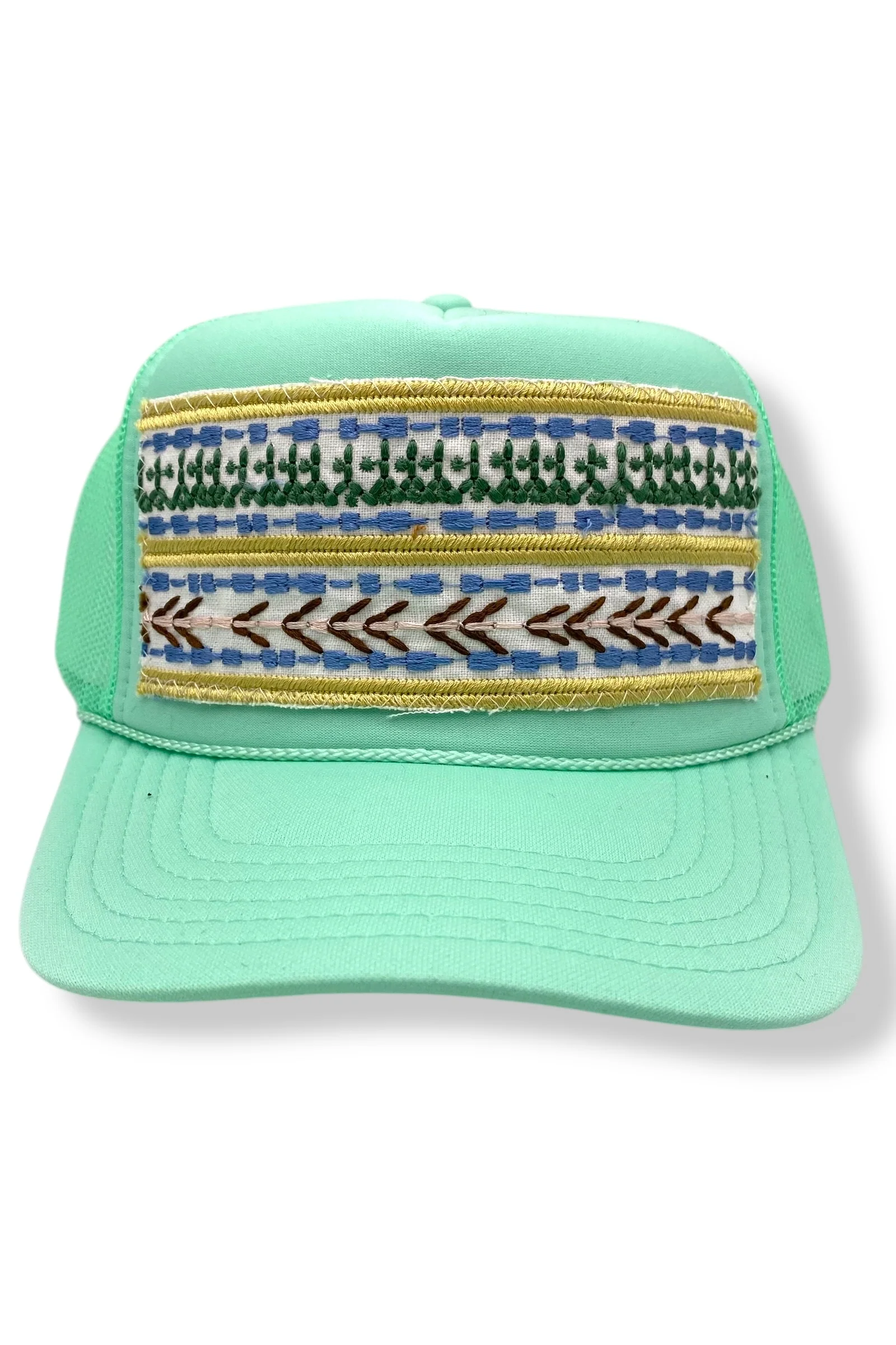 Kilim Trucker Hat - Seafoam 44