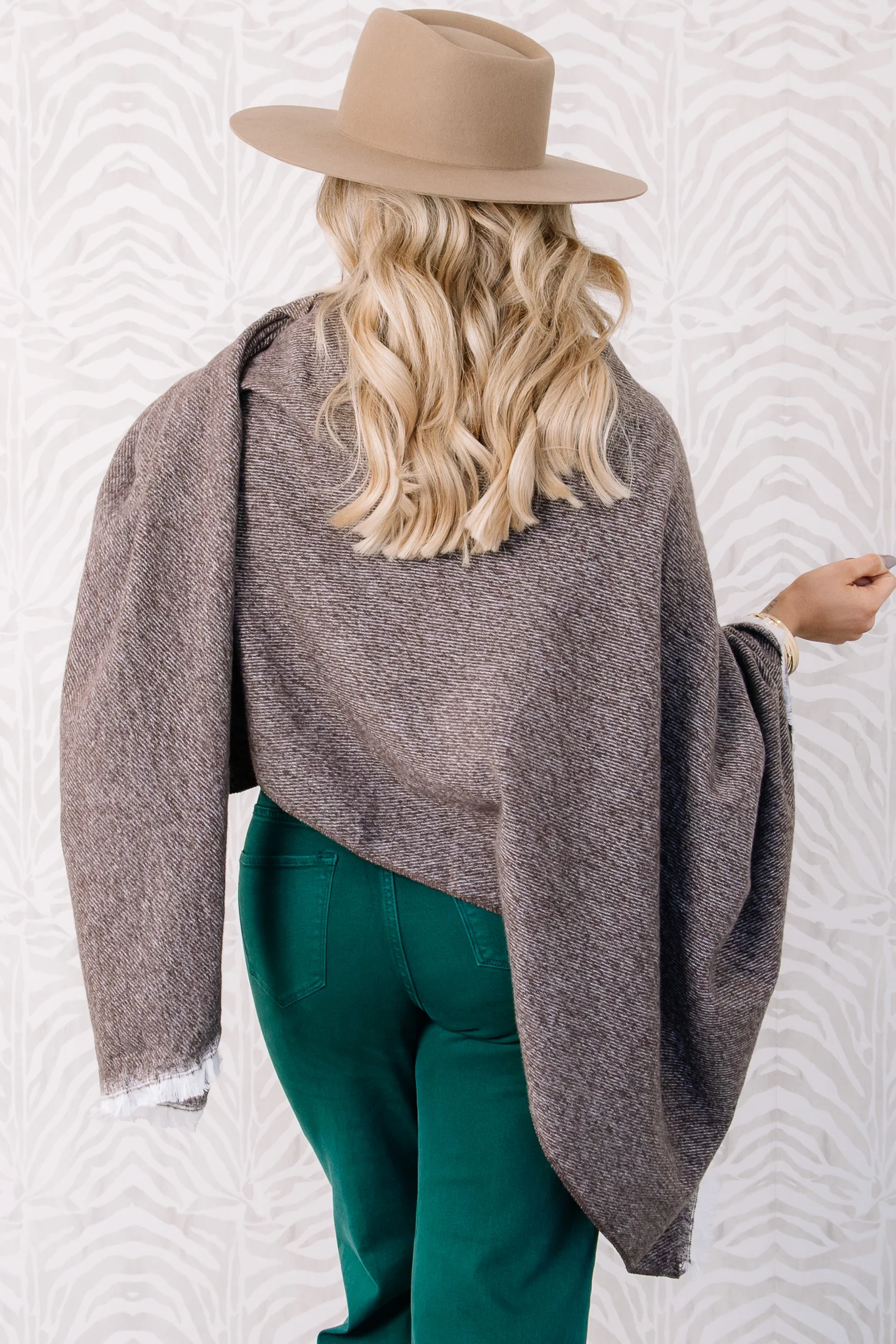 DOORBUSTER TWT Collection Brown Long Sleeve Kimono - Image 6