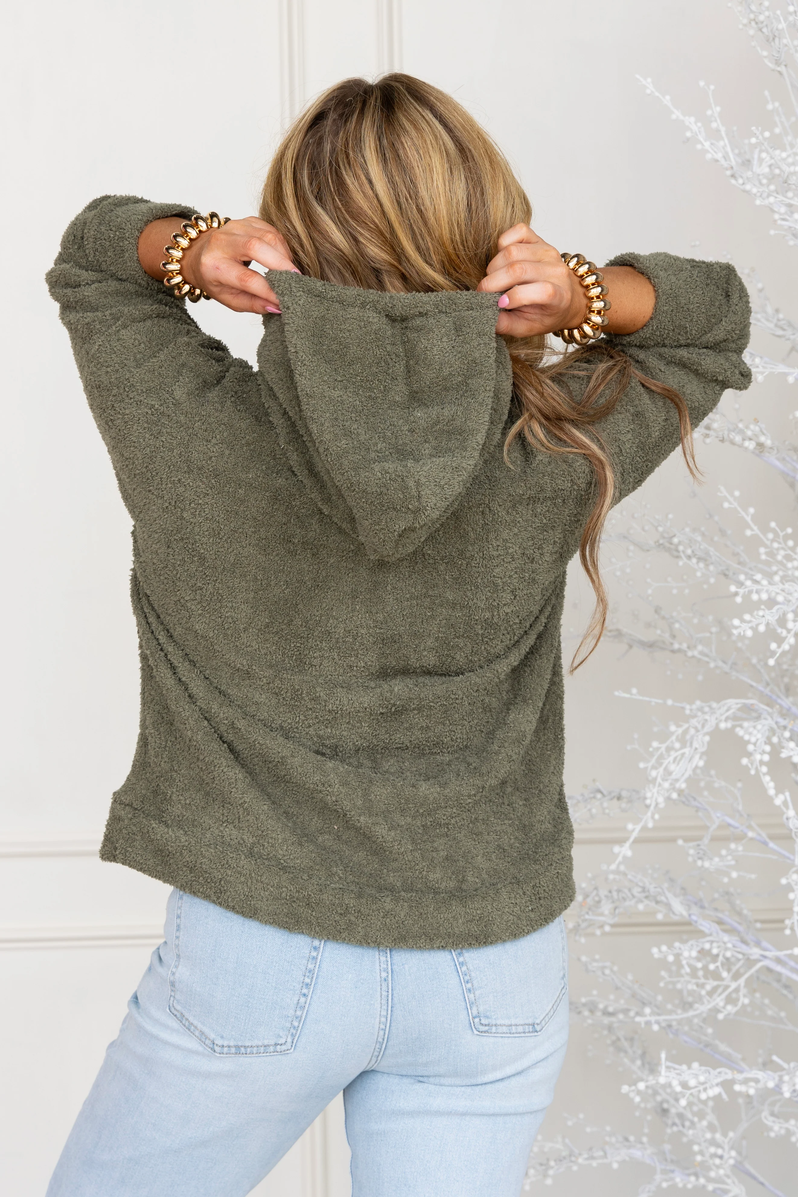 High Hopes Pullover - Olive - DOORBUSTER - Image 4