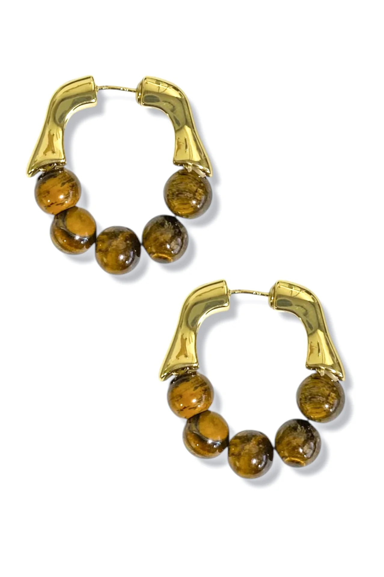 Kristalize x TWT Brown Beaded Earrings