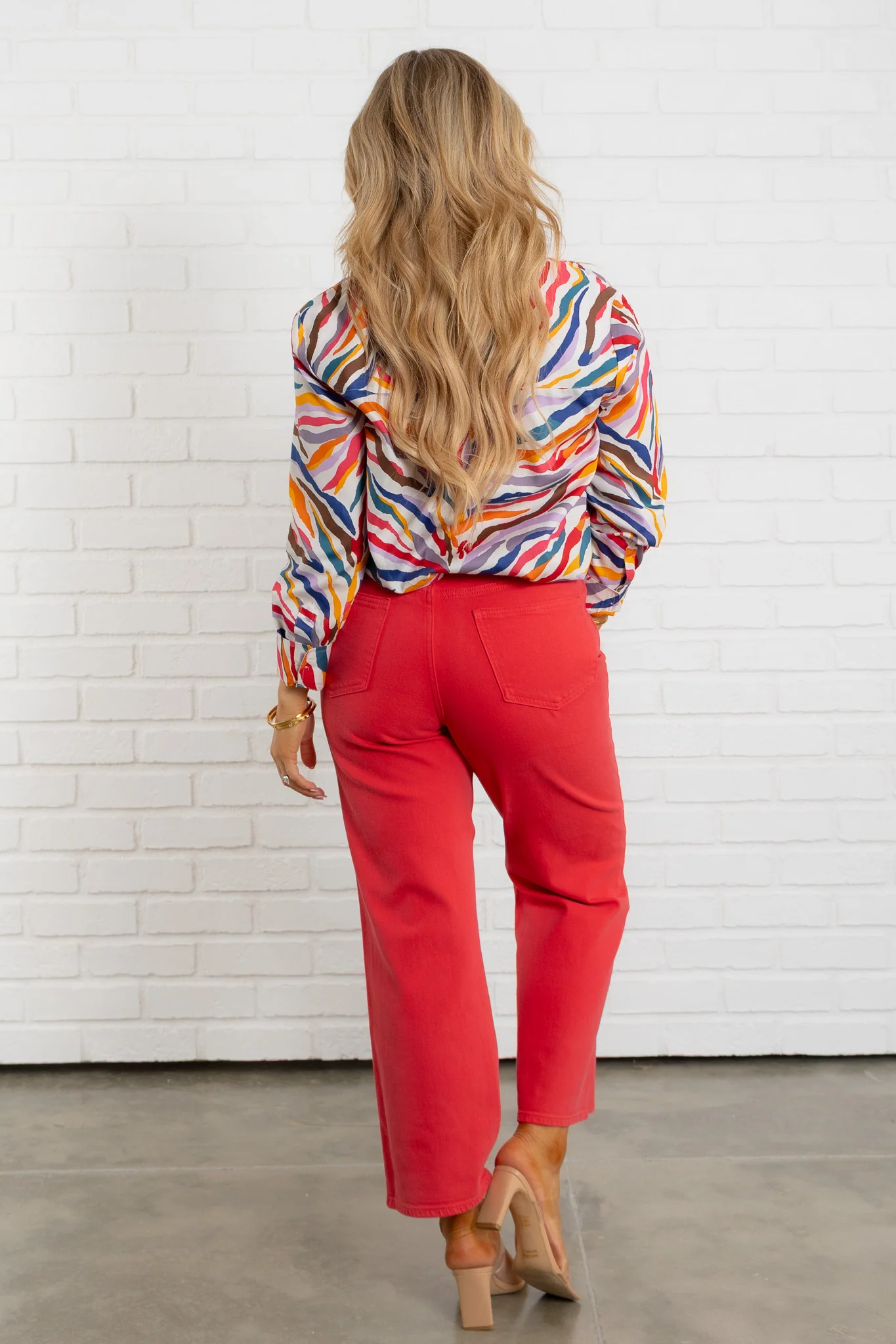 Madison Multi Zebra Long Sleeve Top - Image 4