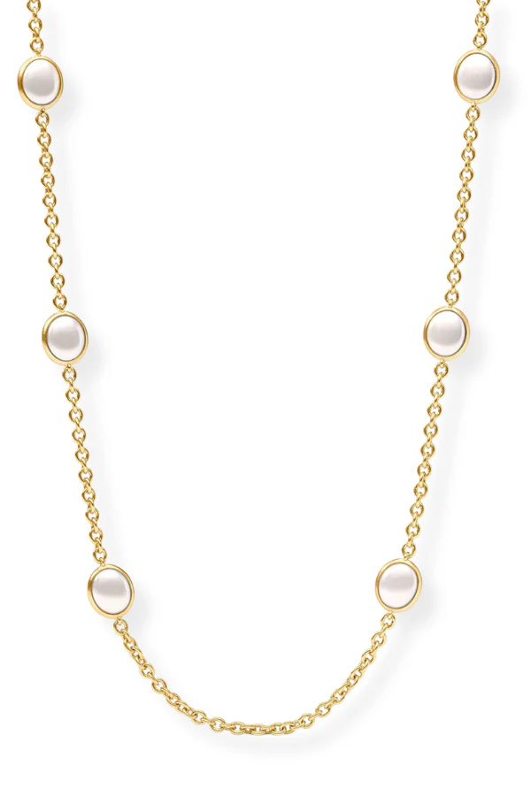 Julie Vos Laguna Station Pearl Stone Necklace