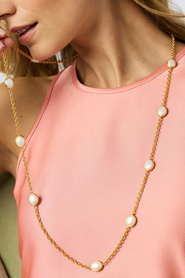 Julie Vos Laguna Station Pearl Stone Necklace - Image 2