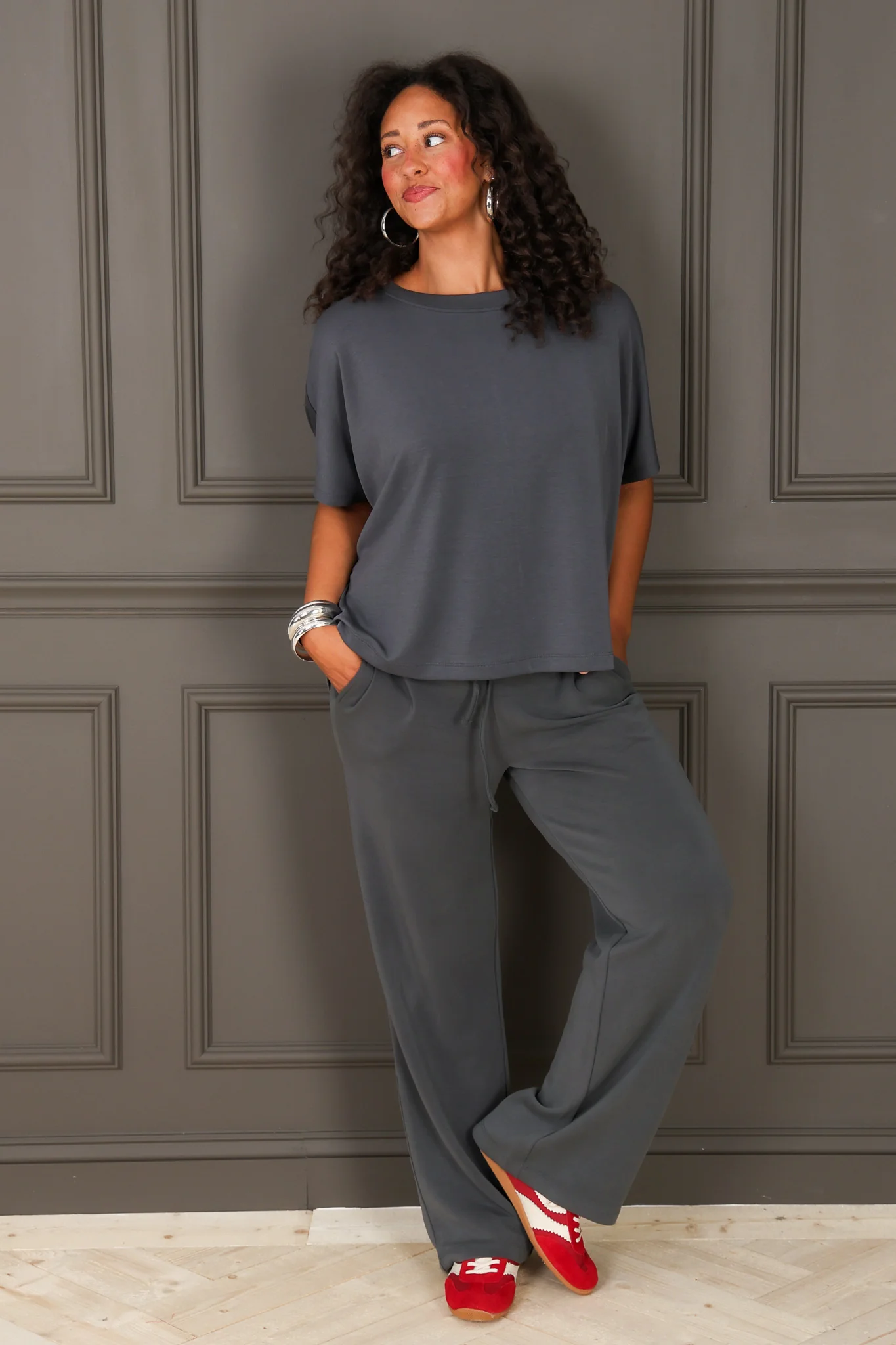 Laguna Ash Grey Wide Leg Pant - Image 6