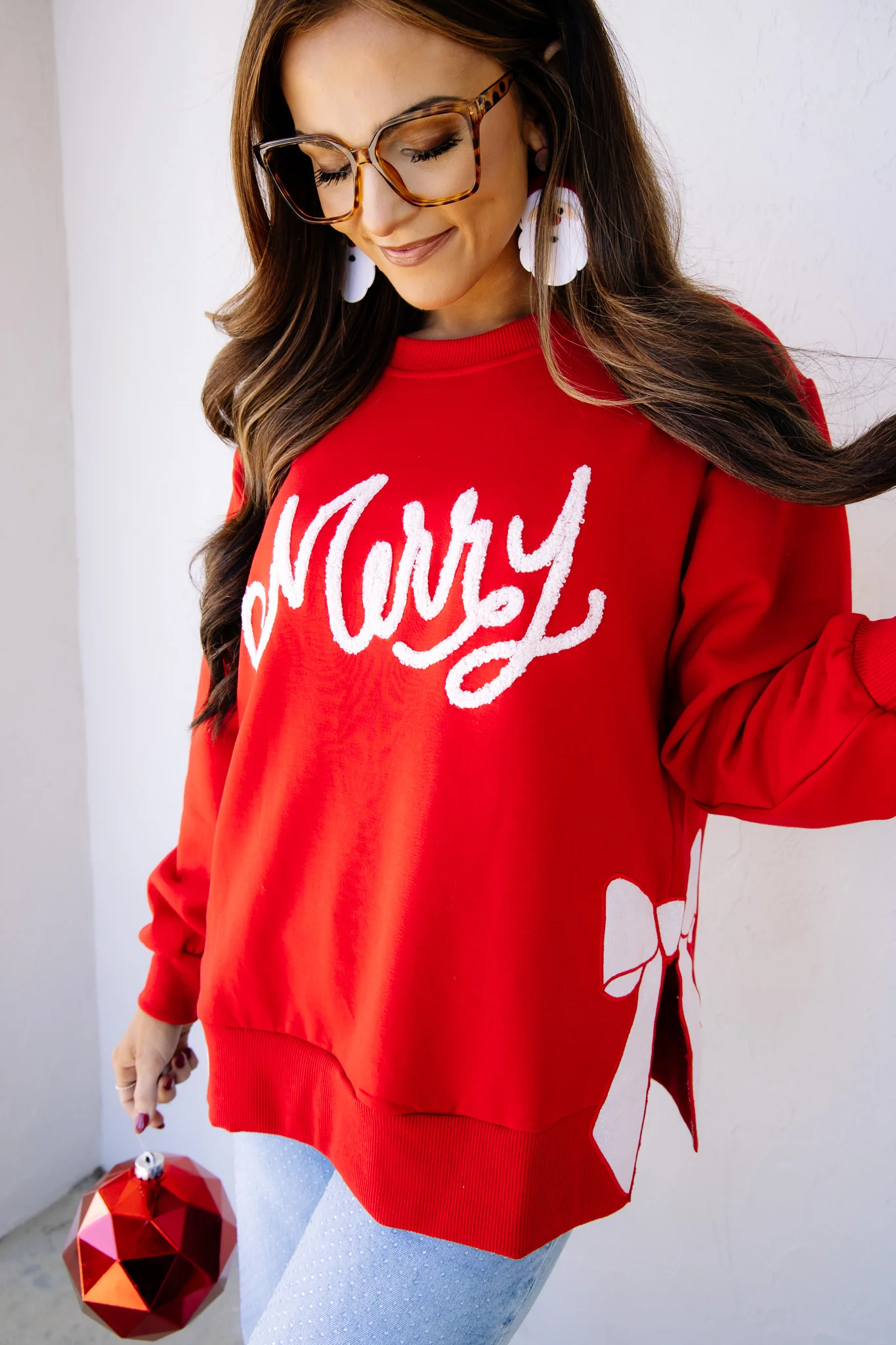 Mary Square Lakelyn Merry Bow Long Sleeve Sweatshirt - Image 7