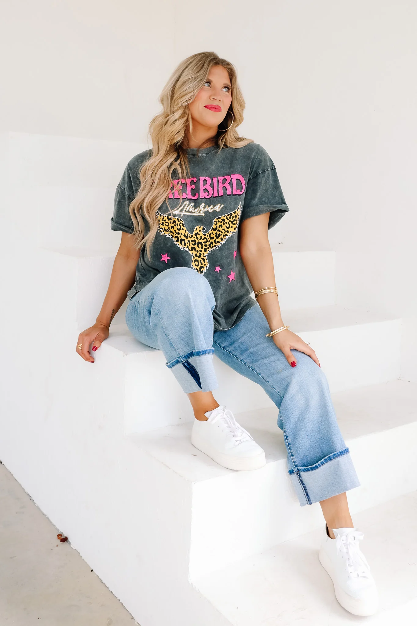 Free Bird America Black Short Sleeve Tee - Image 3