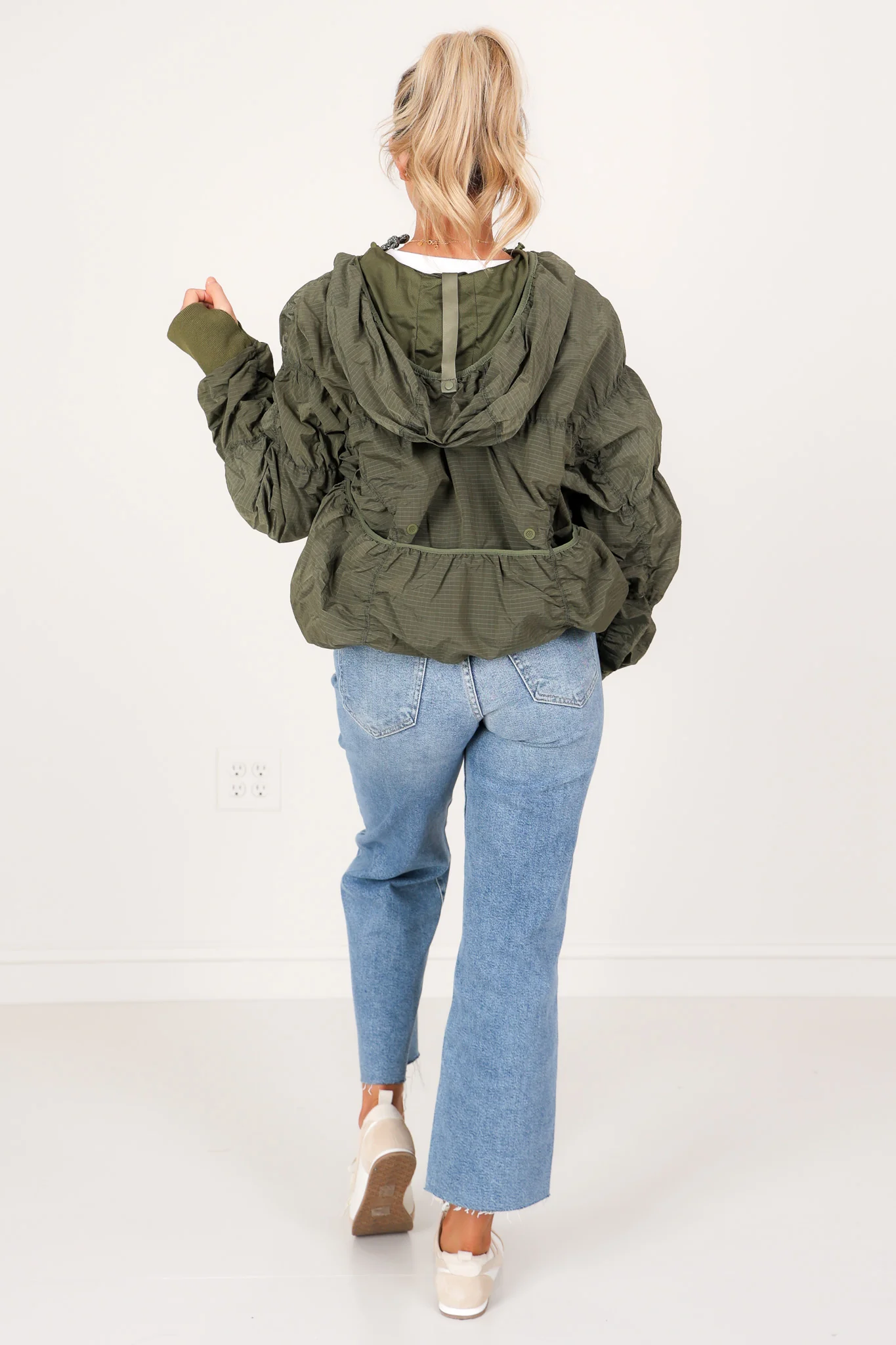 DOORBUSTER Free People Light Packer Hike Seagrass Long Sleeve Pullover - Image 7