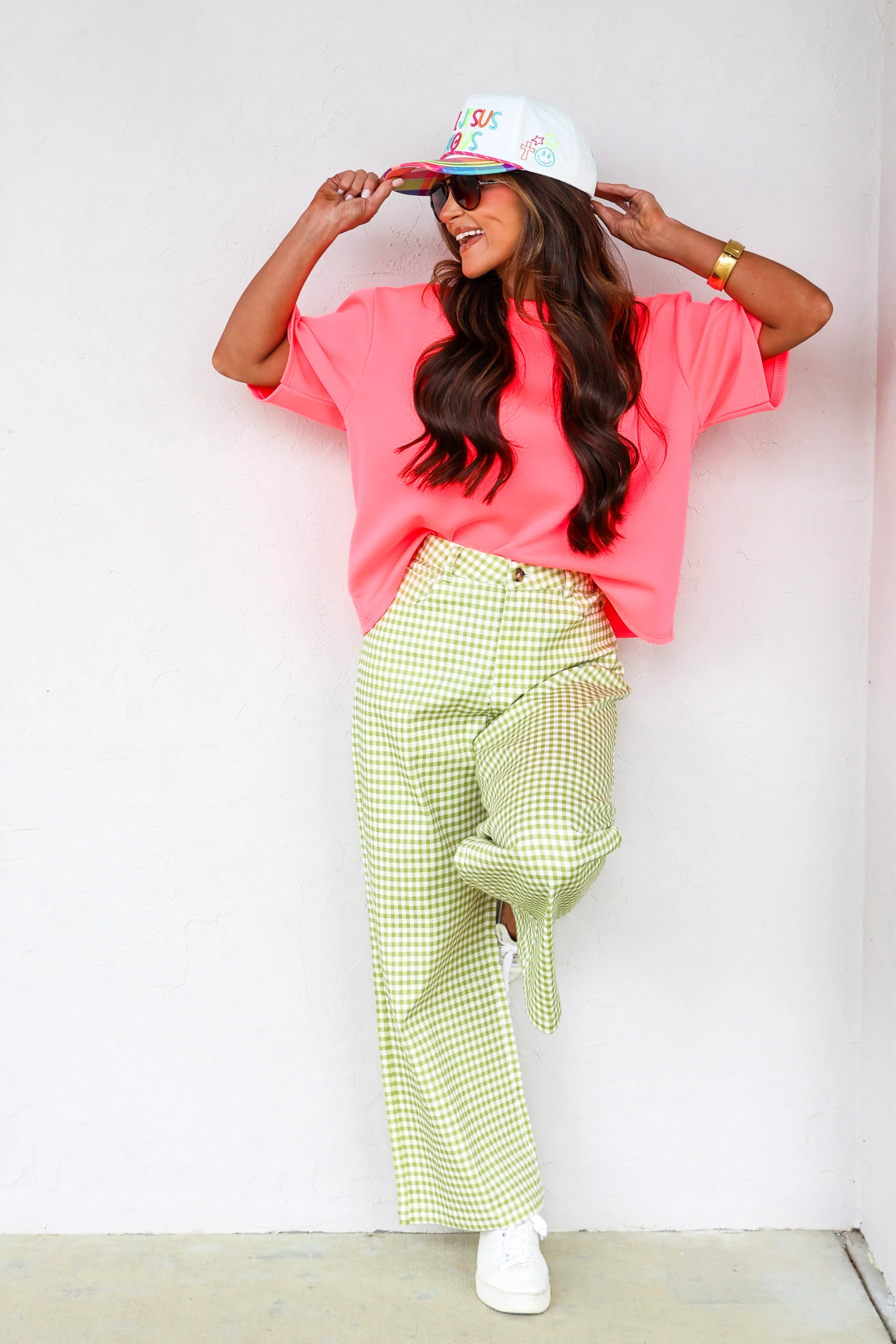 Allie Bright Pink Short Sleeve Top - Image 4