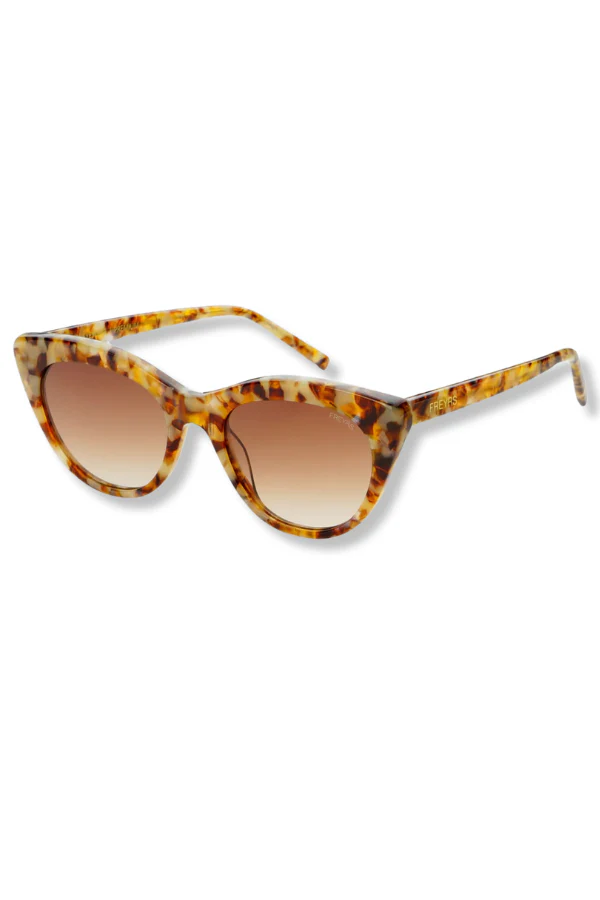Freyrs Lily Brown Pearl/Brown Acetate Cat Eye Sunglasses - Image 2