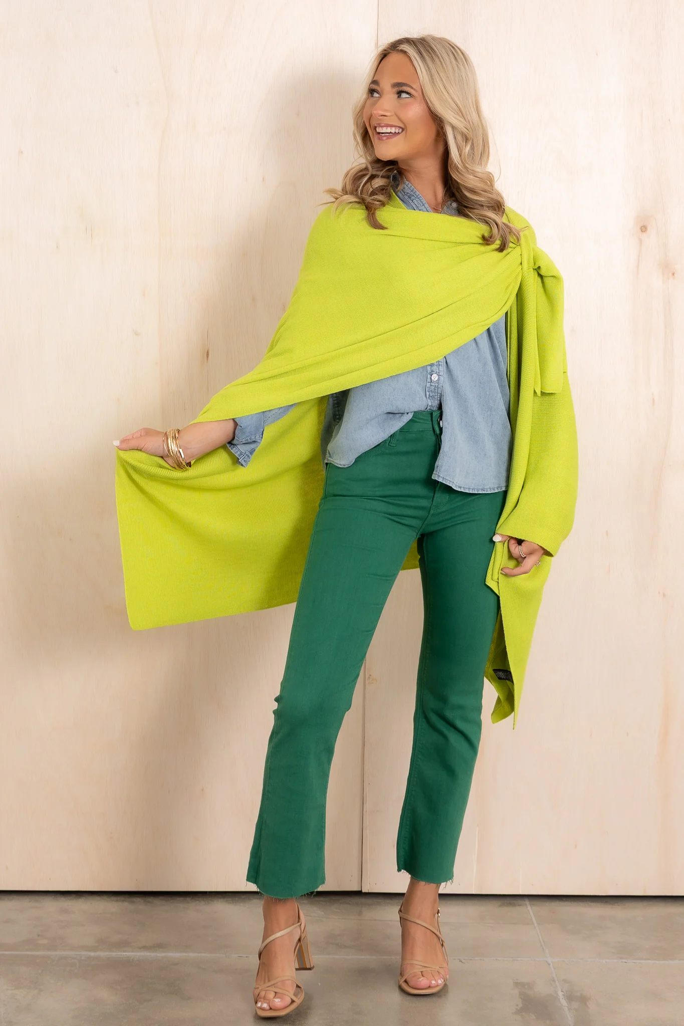 Getting Started Lime Cardigan - Image 3
