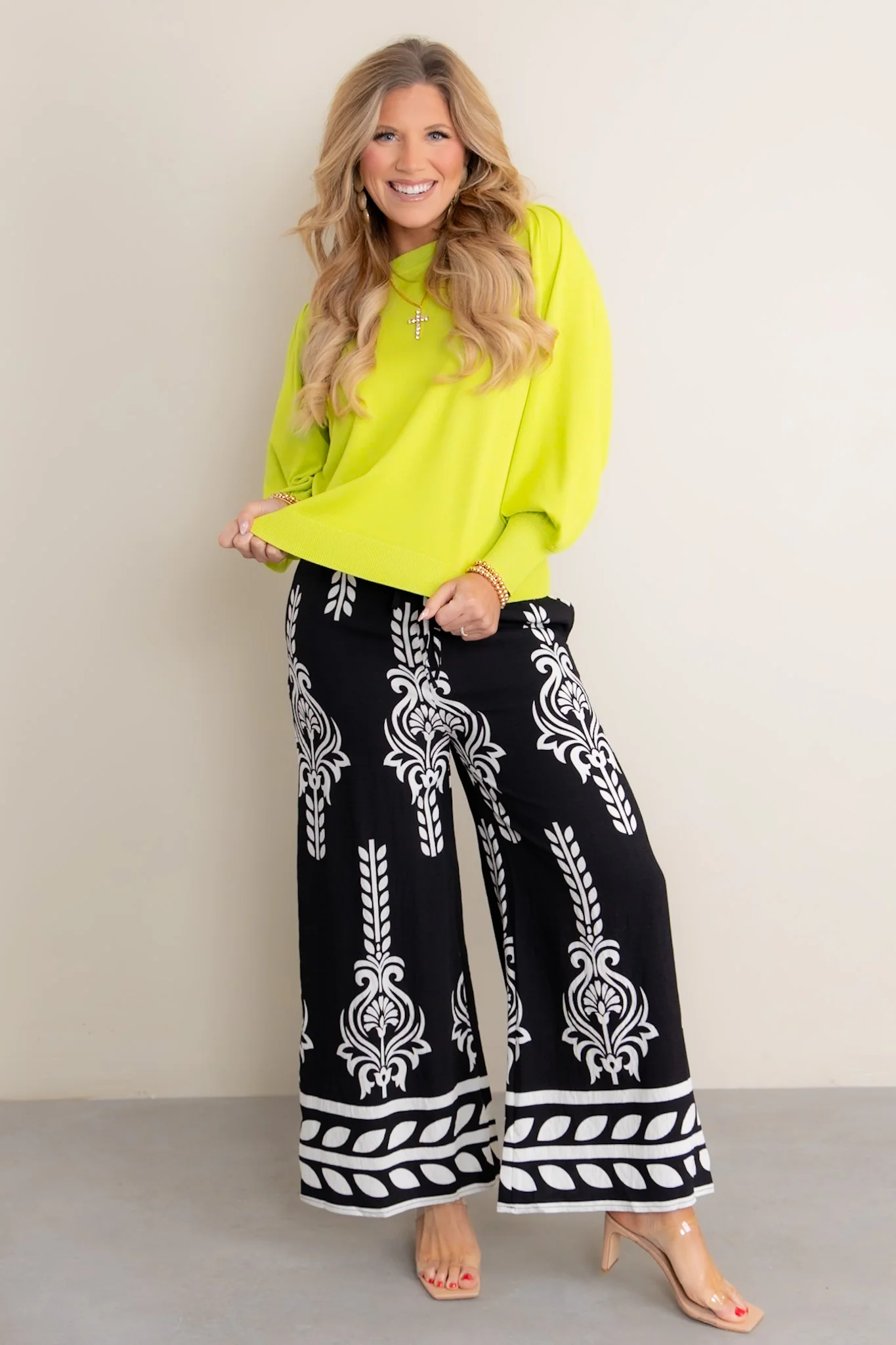 Meet You There Lime Long Sleeve Top *Final Sale* - Image 3