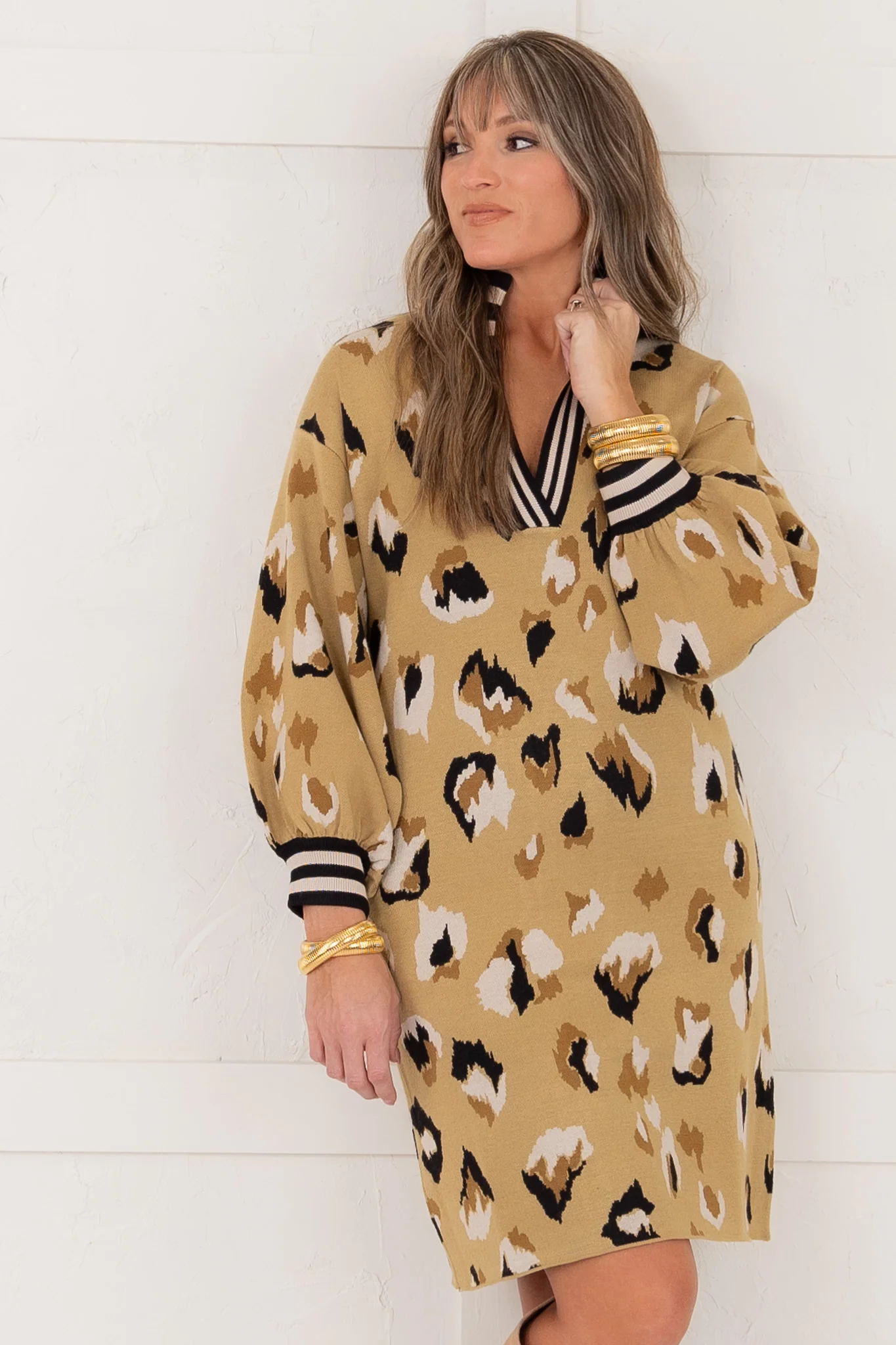 Lolli Cheetah Sweater Dress | Emily McCarthy - FINAL SALE - Image 5