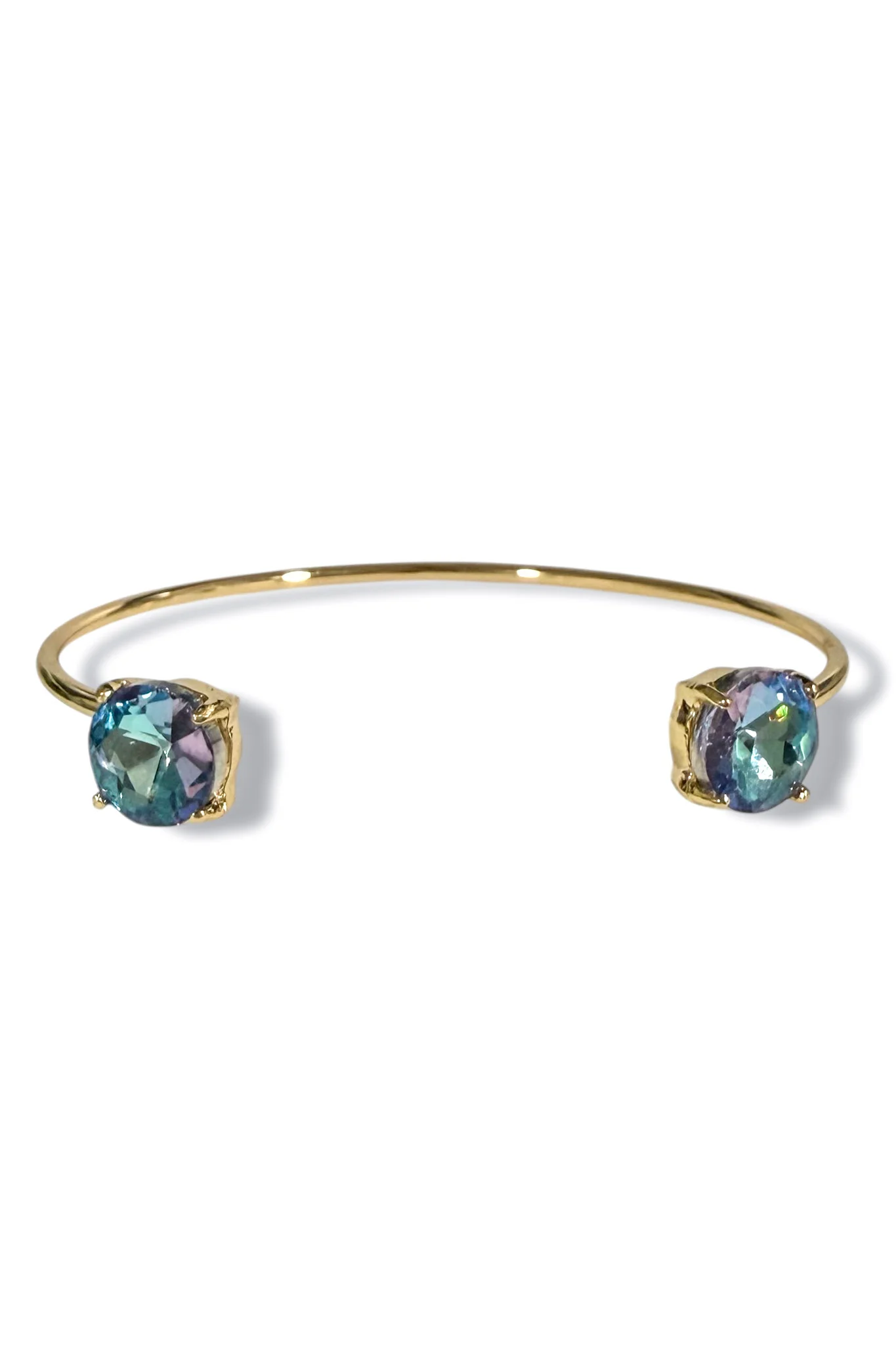 Lovely Lady Aqua Abalone Cuff Bracelet
